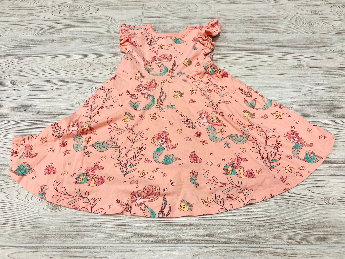 Disney Princess The Little Mermaid Short Sleeve Dress