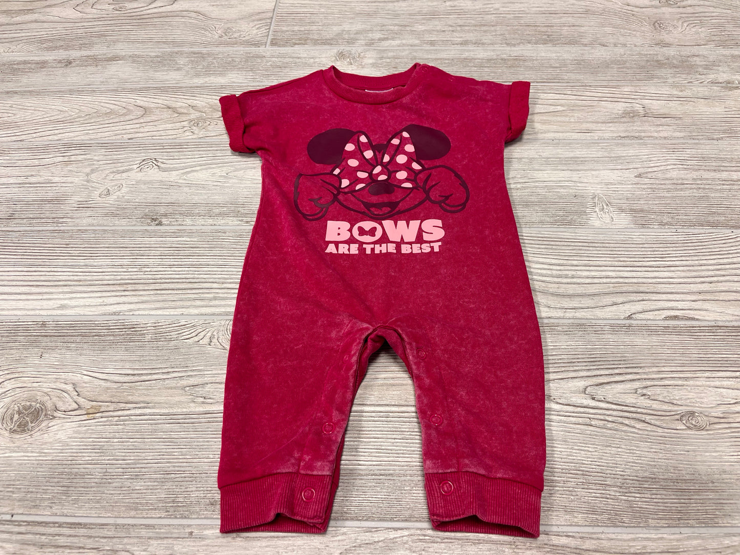 Disney Baby “Bows Are The Best” Minnie Mouse Romper