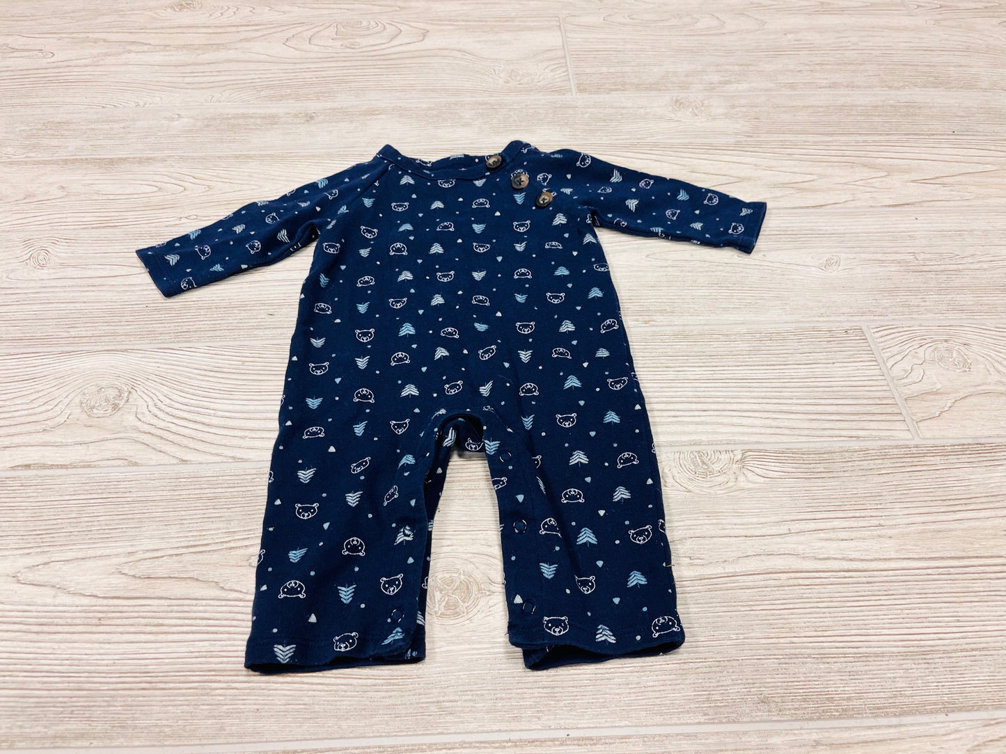 Janie And Jack Bear Print Romper