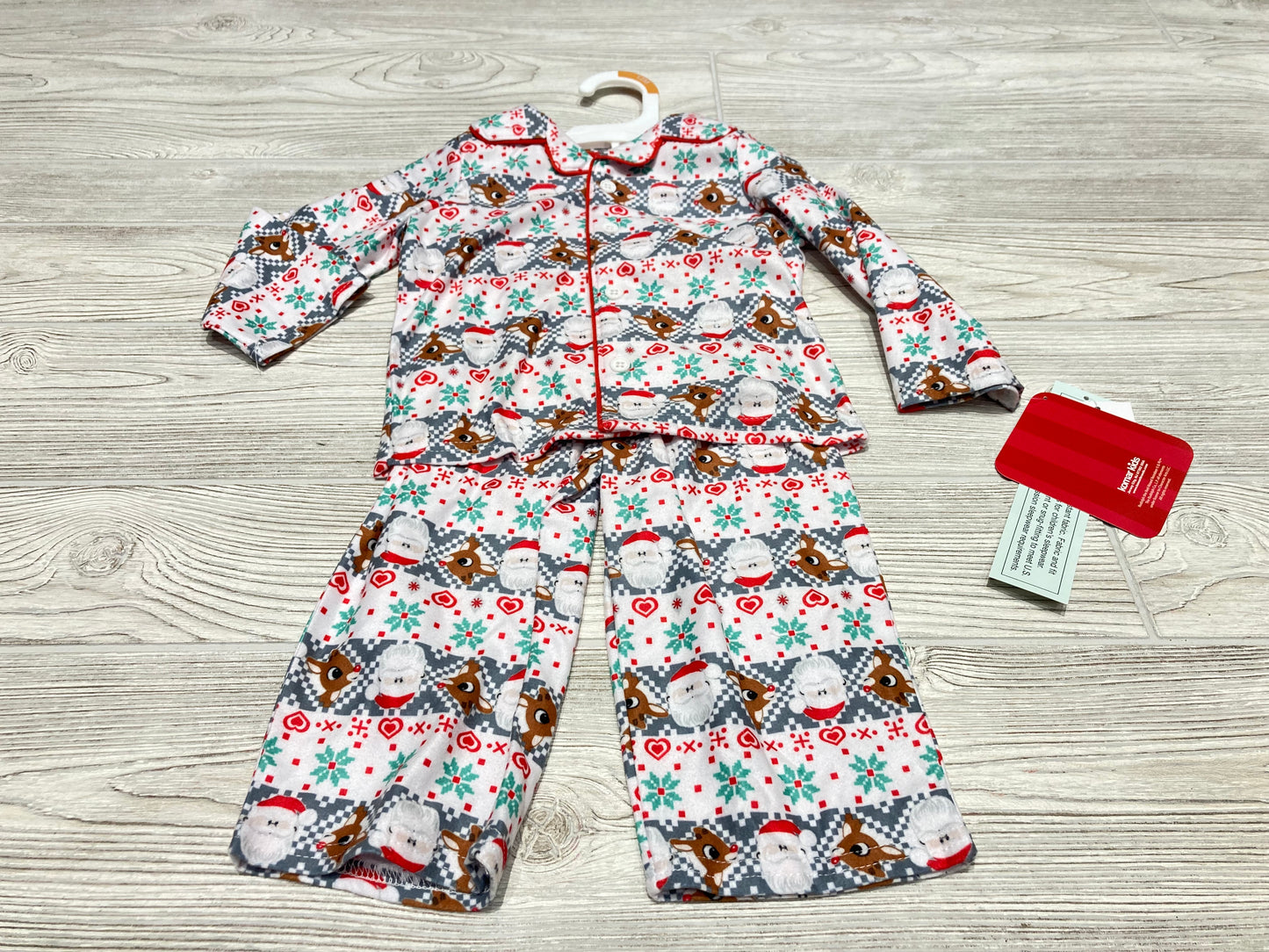 Rudolph The Red Nosed Reindeer Two Piece Winter Pajama