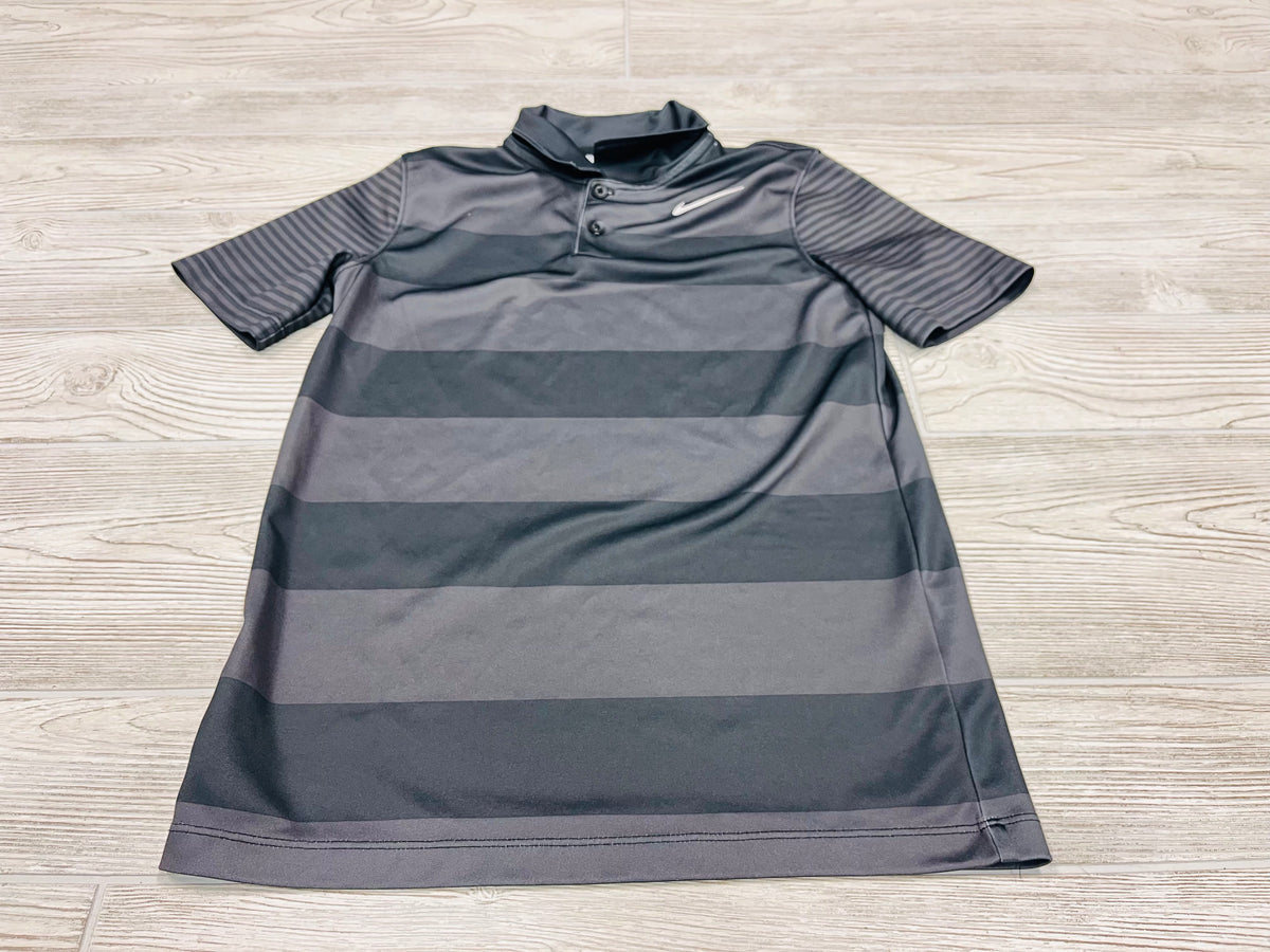 Nike Dri-Fit Striped Golf Short Sleeve Polo Shirt