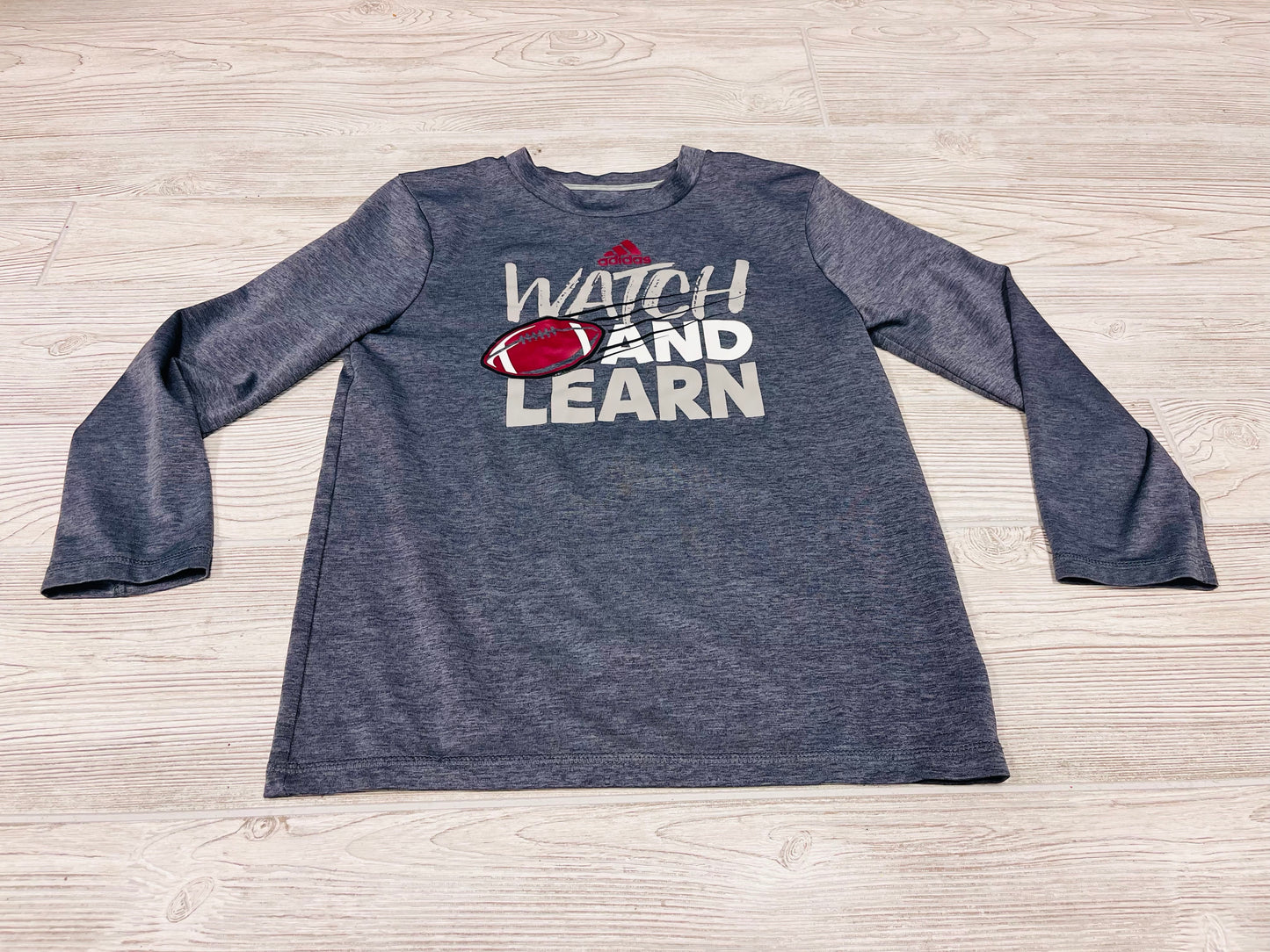 Adidas “Watch And Learn” Athletic Long Sleeve Shirt