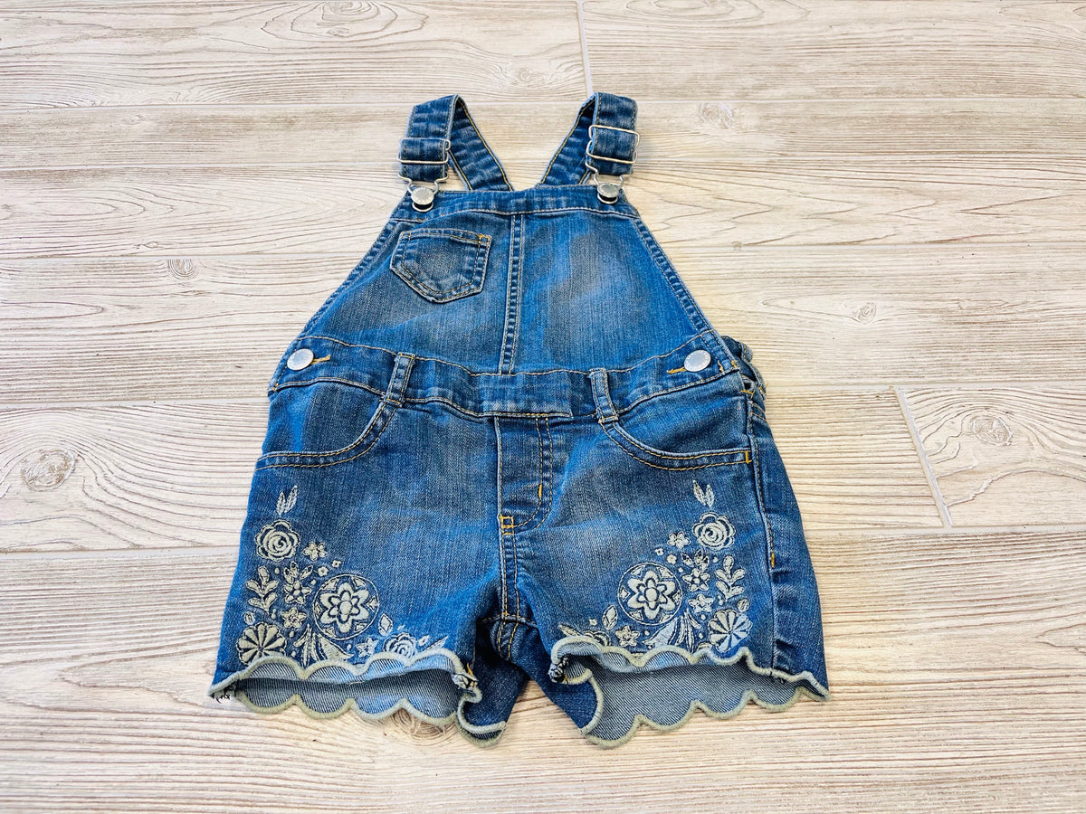 OshKosh Denim Embroidered Shortalls
