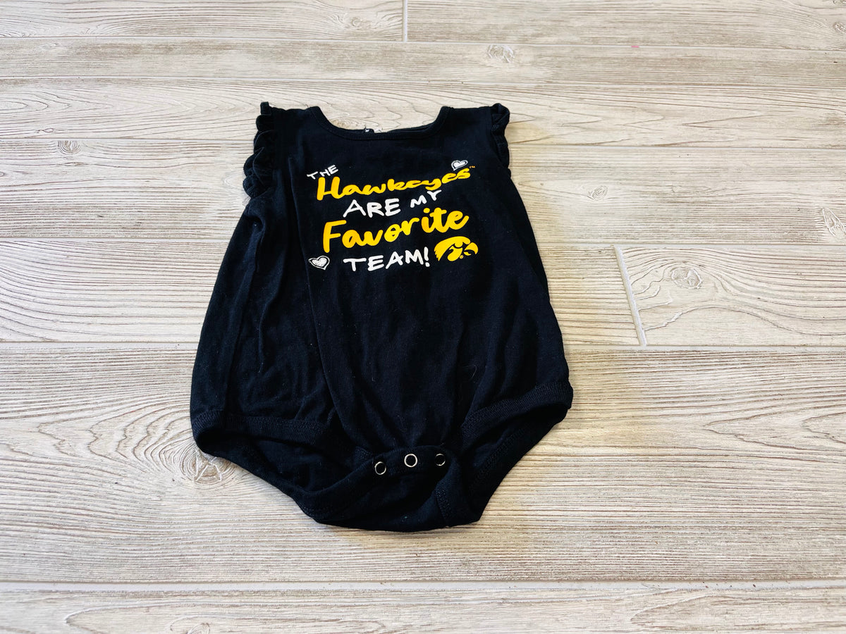 Colosseum “The Hawkeyes Are My Favorite Team!” Short Sleeve Onesie