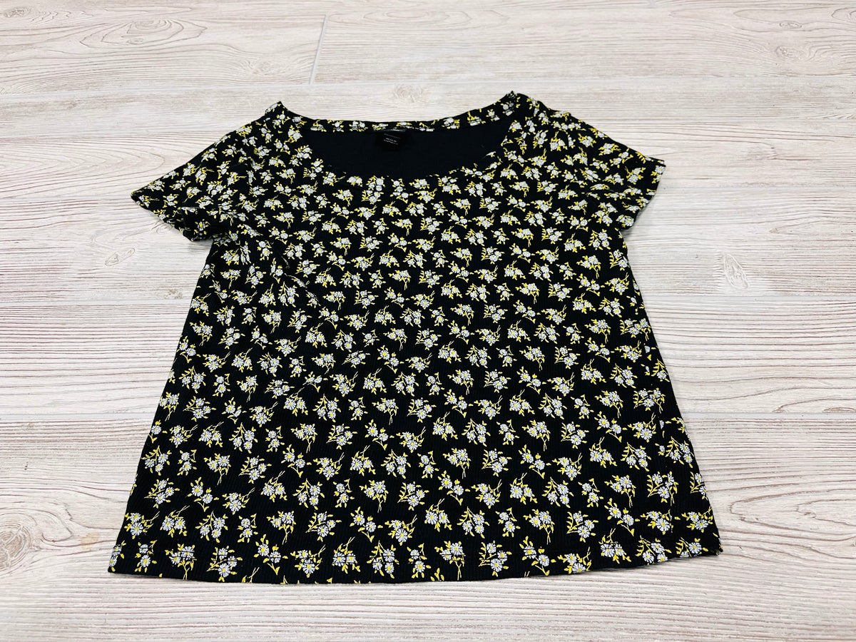 Art Class Floral Print Short Sleeve Shirt