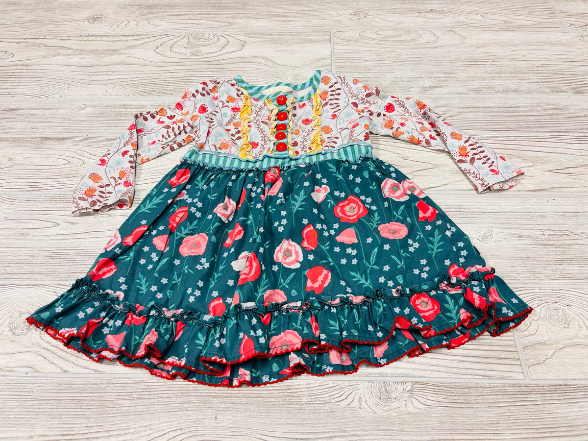 Matilda Jane Floral Print Long Sleeve Dress