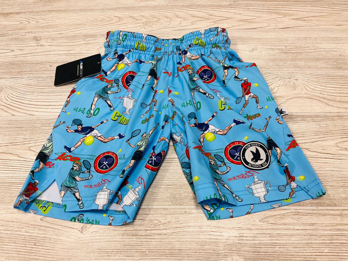 Flow Society Tennis Print Shorts