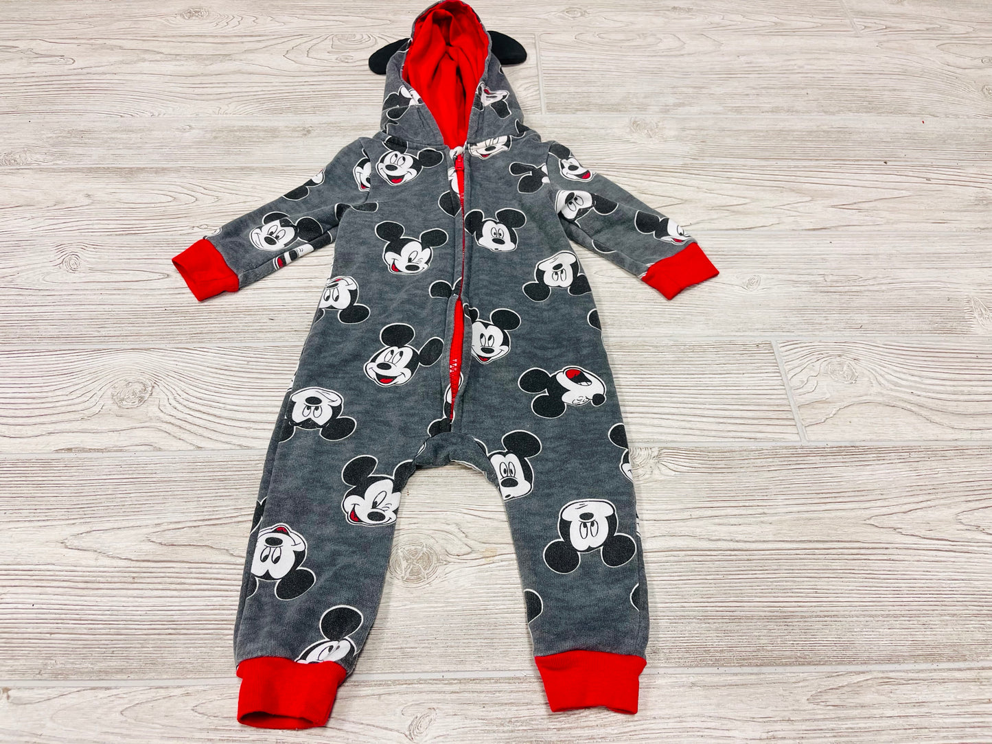Disney Baby Mickey Mouse Hooded Zip Up Outfit