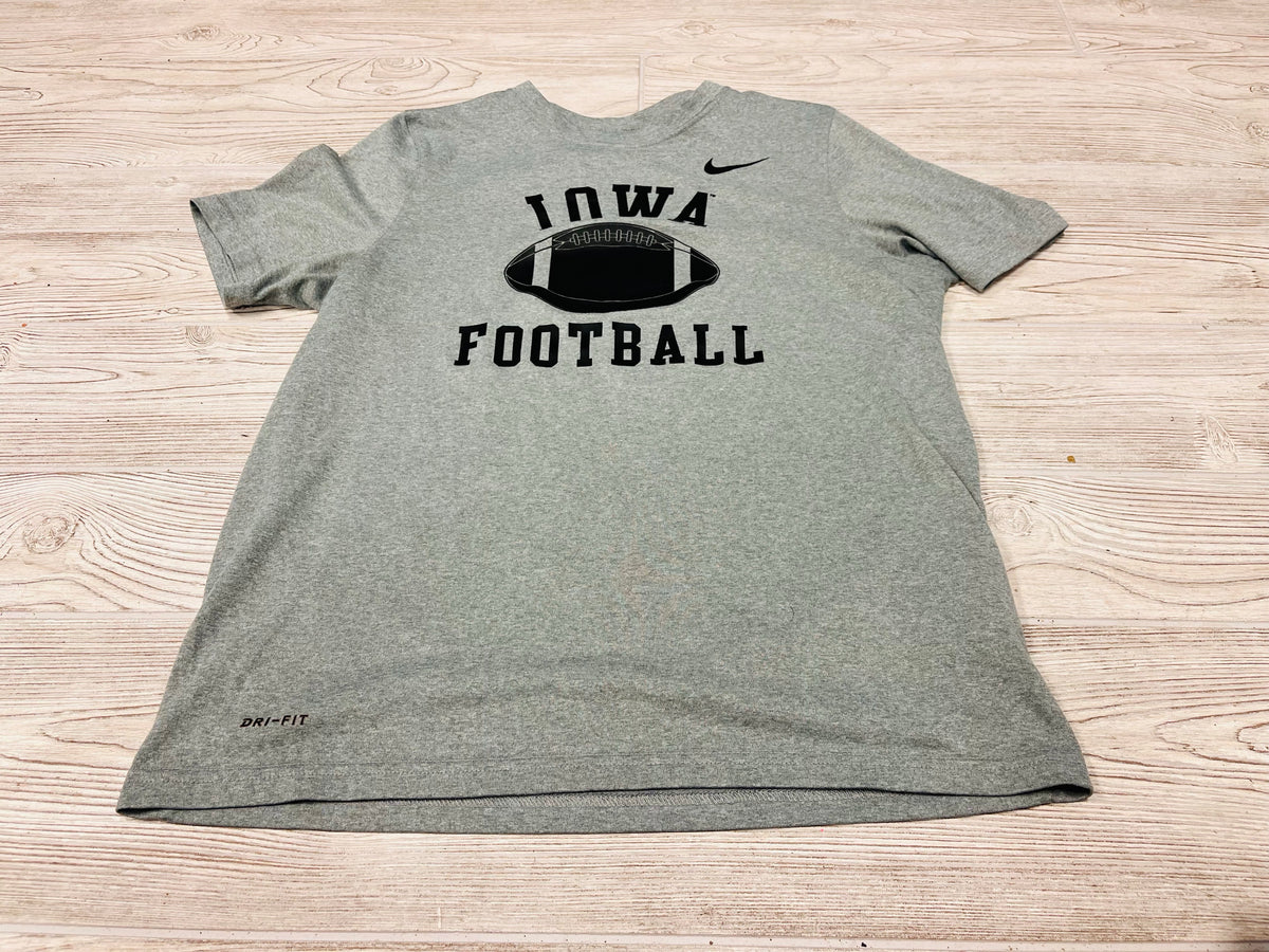 The Nike Tee Dri-Fit Iowa Football Athletic Short Sleeve Shirt