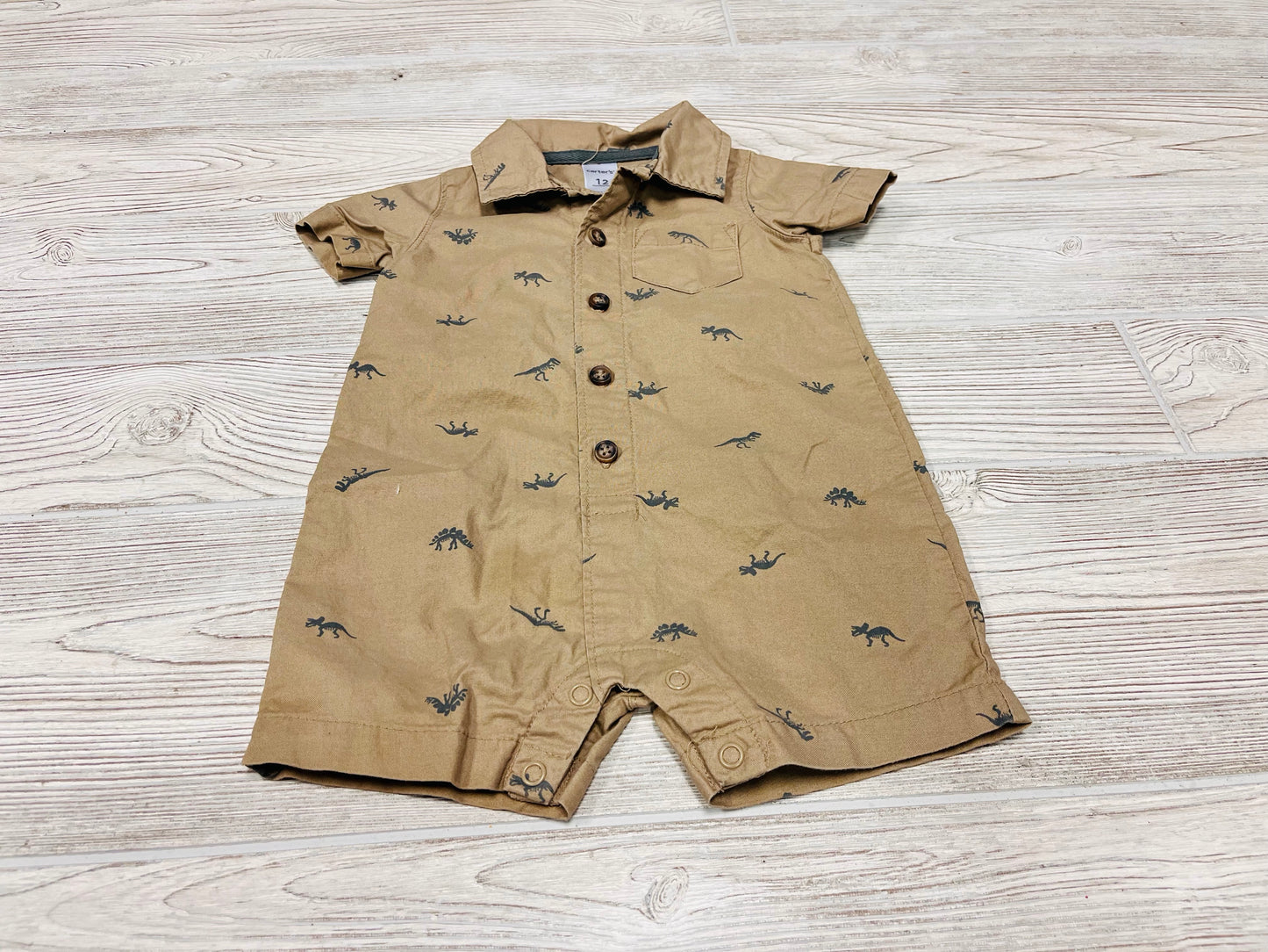 Carter’s Dinosaur Print Short Sleeve Romper