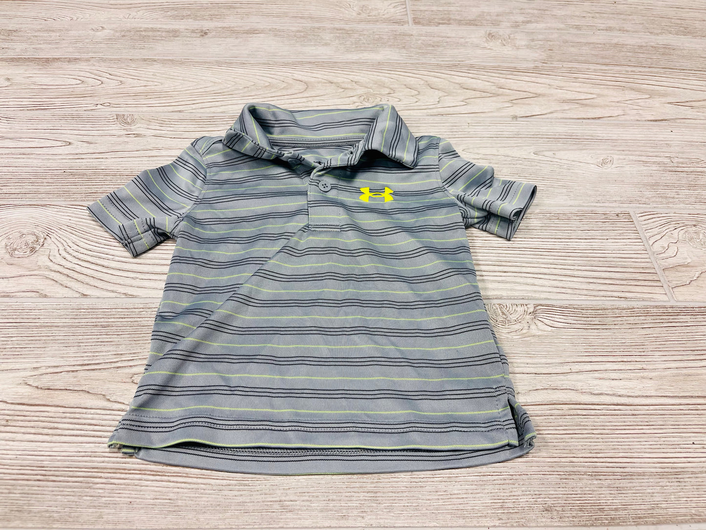 Under Armour Striped Short Sleeve Athletic Polo Shirt