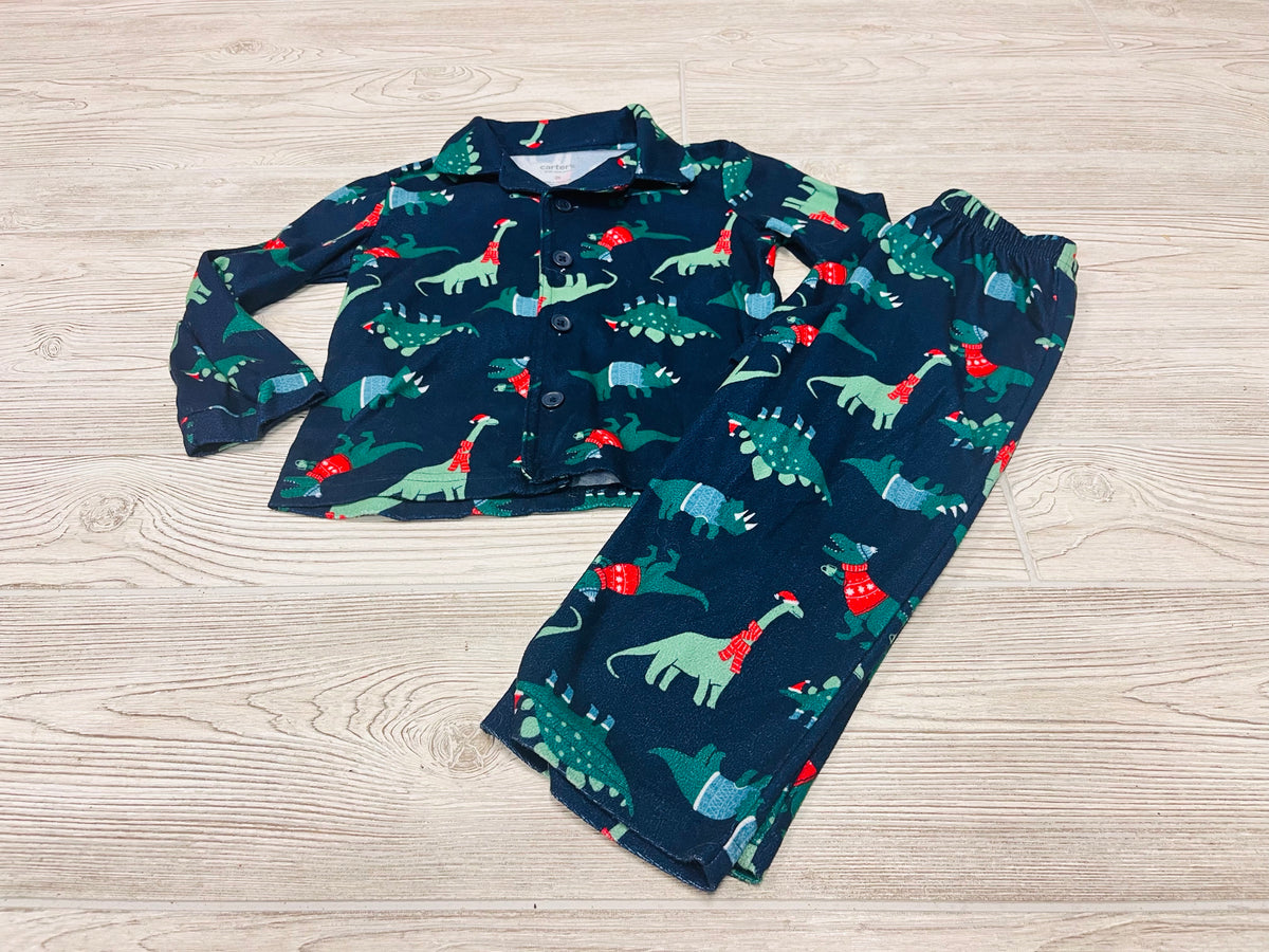 Carter’s Dinosaur Print Christmas Pajamas