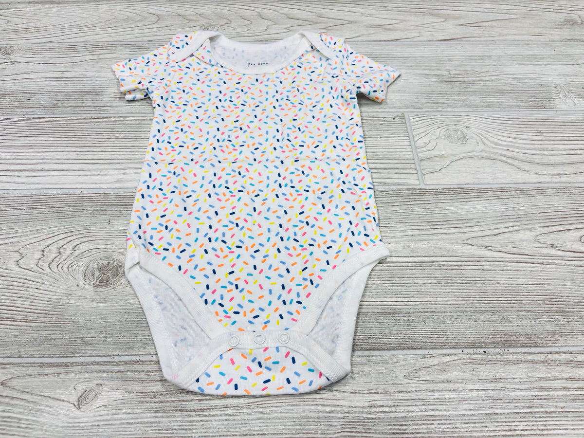 Rae Dunn Sprinkle Print Short Sleeve Onesie