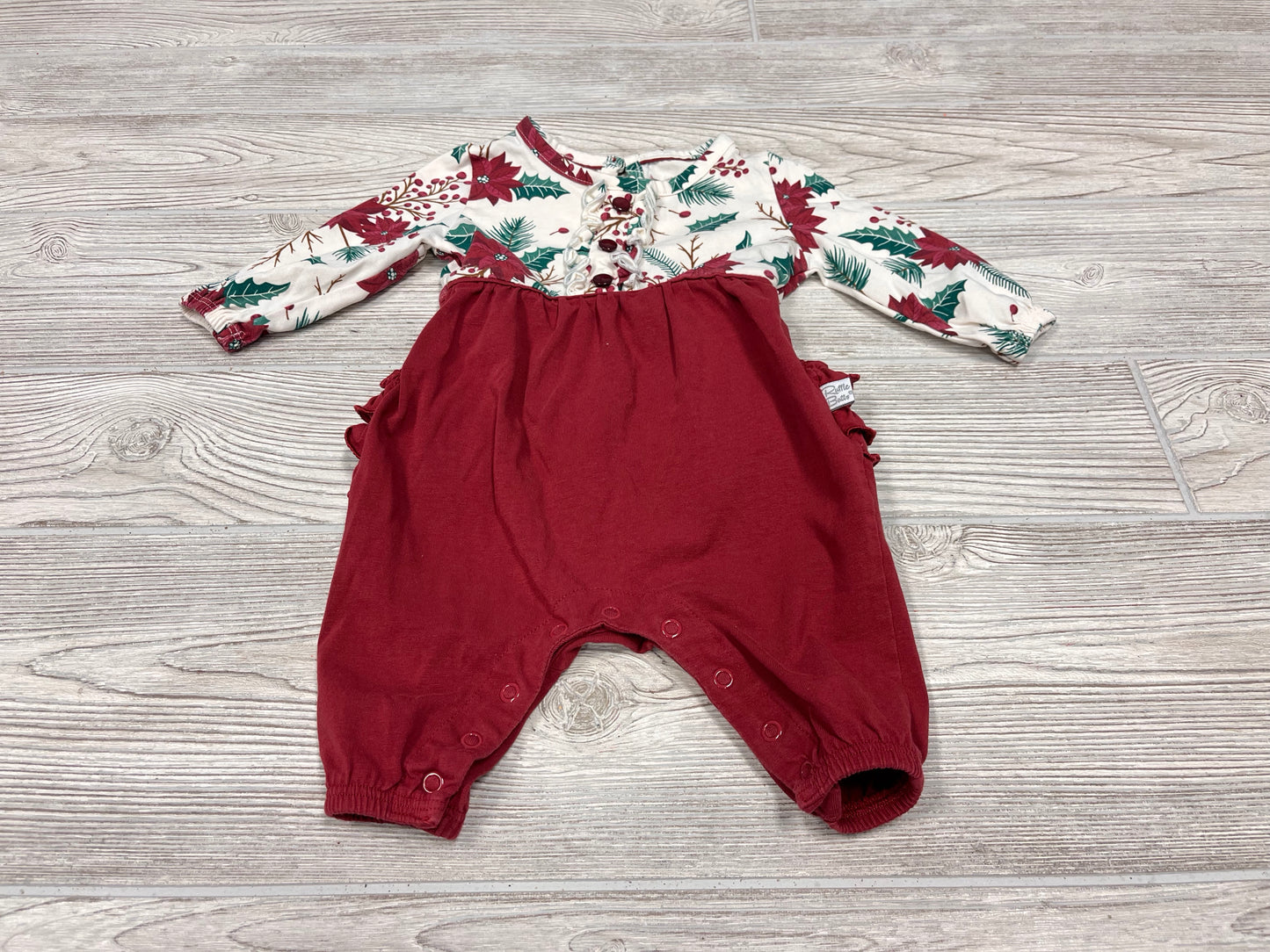 Ruffle Butts Christmas Romper