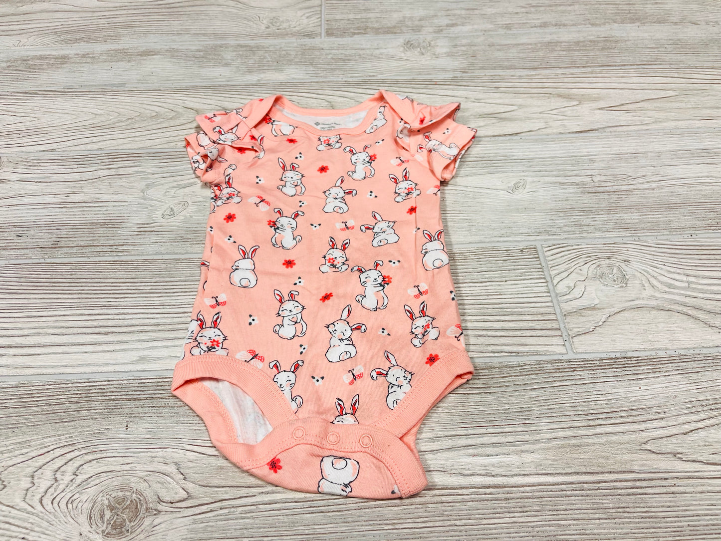 Member’s Mark Bunny Print Short Sleeve Onesie