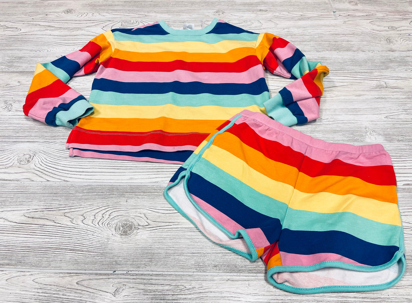 HannaAndersson Striped Outfit
