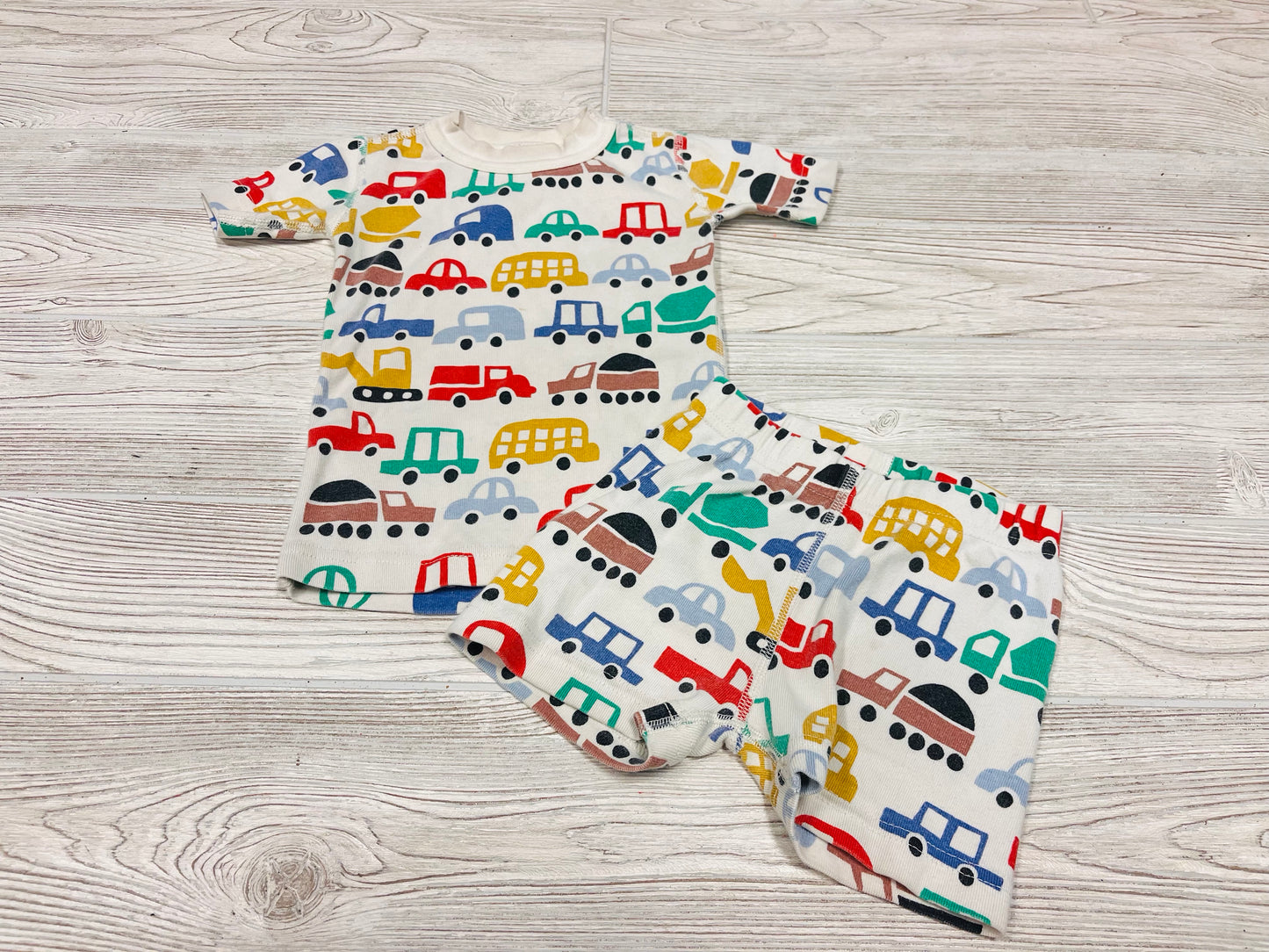 HannaAndersson Car Print Summer Pajama