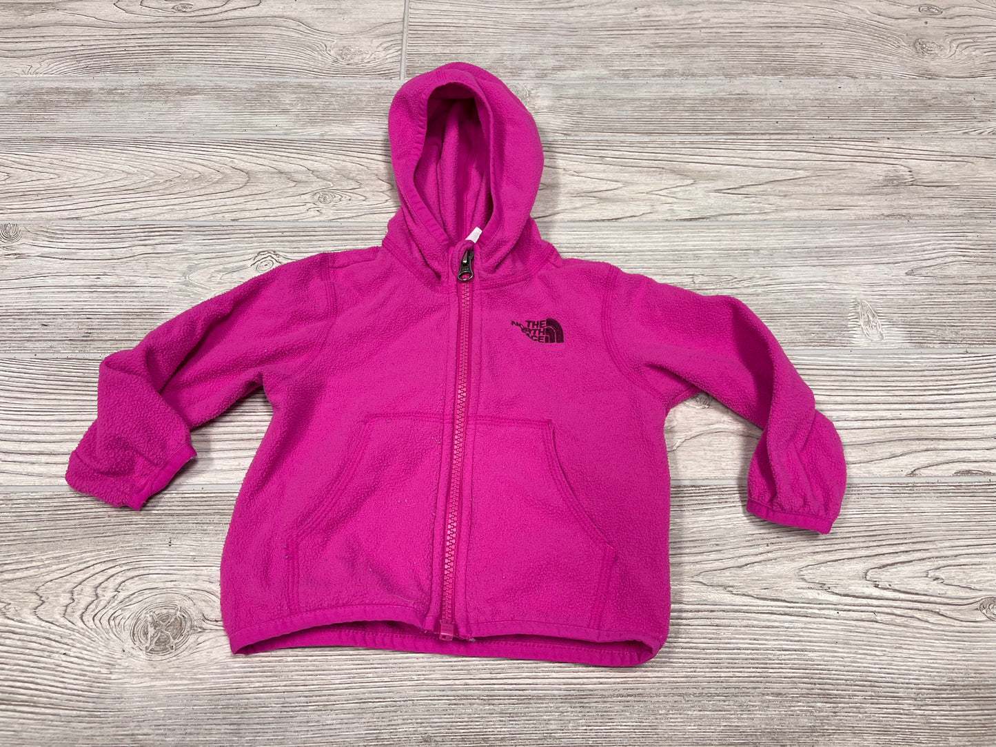The North Face Girls Hooded Zip Up Fleece Jacket