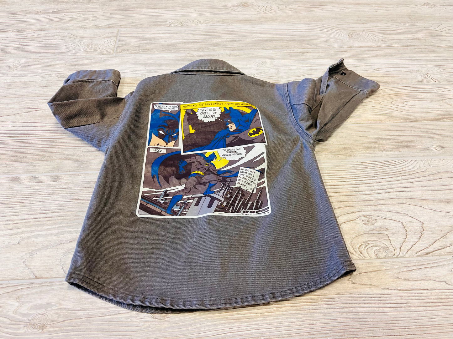 Batman The Dark Knight Button Down Long Sleeve Shirt