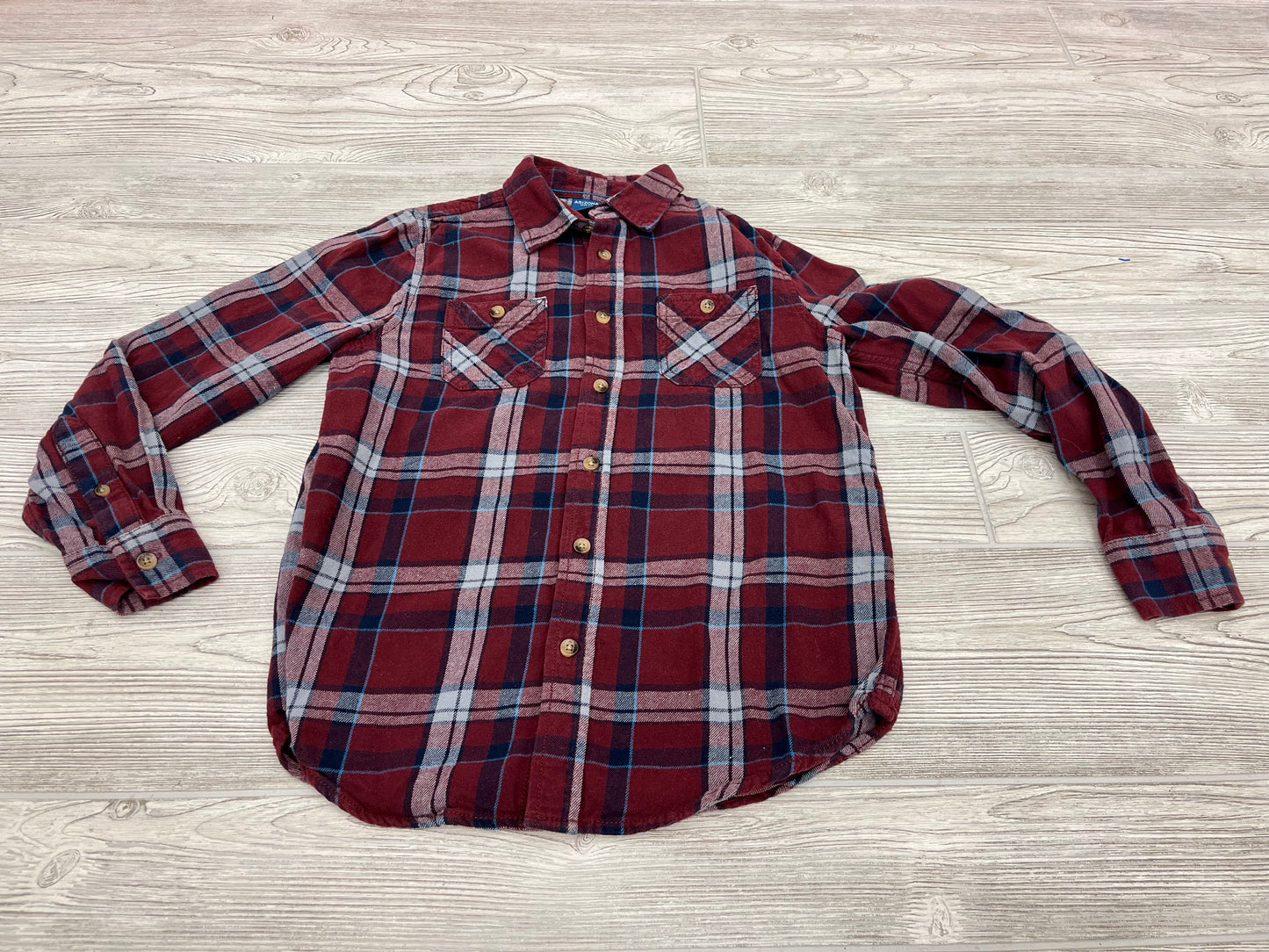 Arizona Long Sleeve Button Down Flannel Shirt