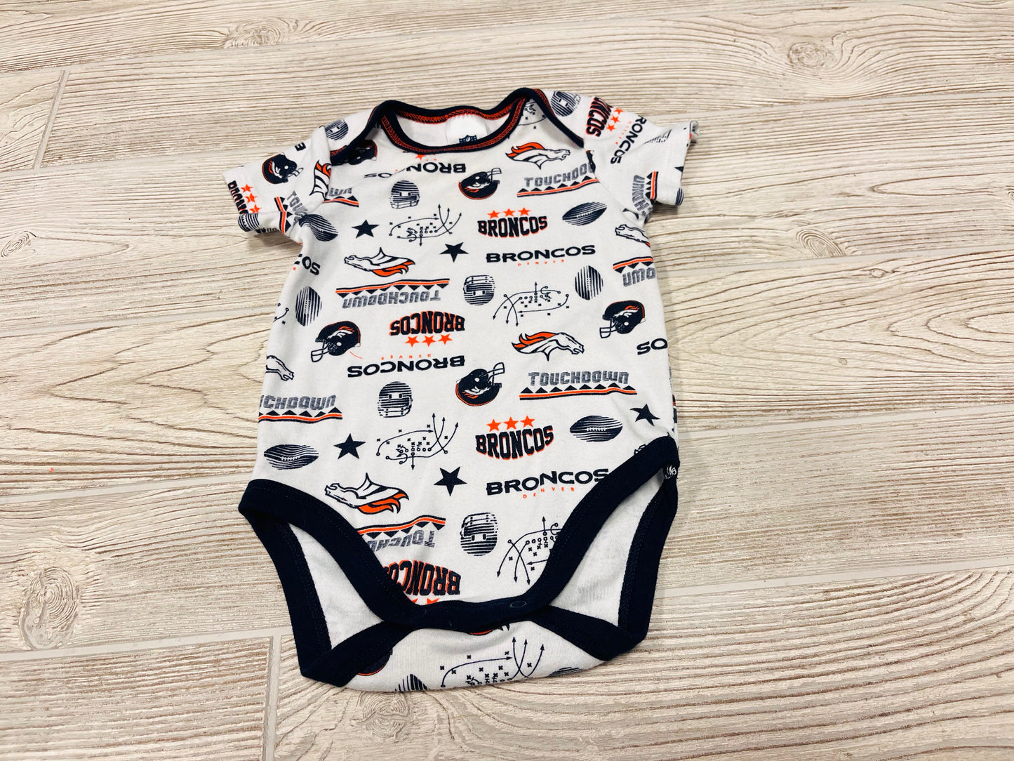 NFL Team Apparel Denver Broncos Short Sleeve Onesie