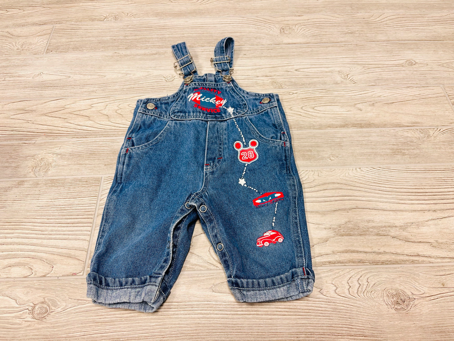 Vintage Mickey & Co 2000 Denim Overalls