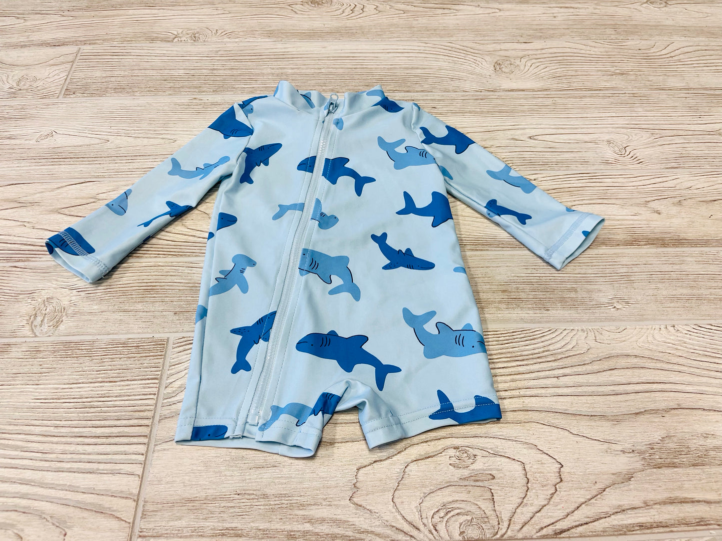 Carter’s Shark Print Rashguard Swimsuit