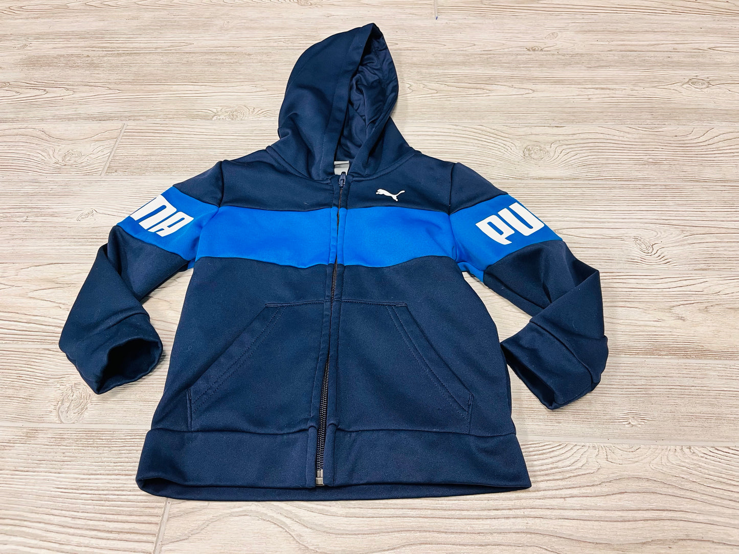 Puma Athletic Hooded Zip Up Sweatshirt