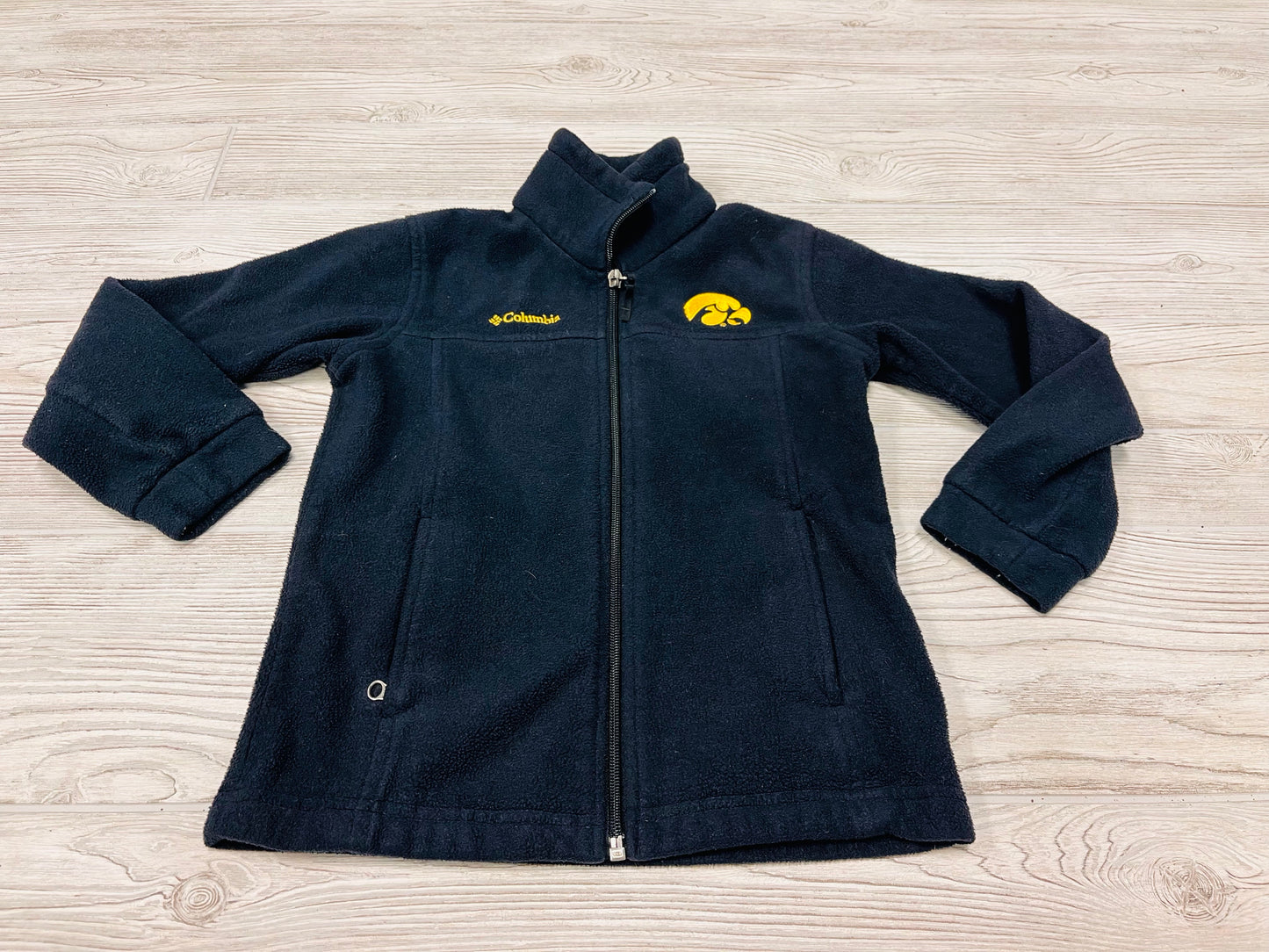 Columbia Iowa Hawkeyes Zip Up Fleece Jacket
