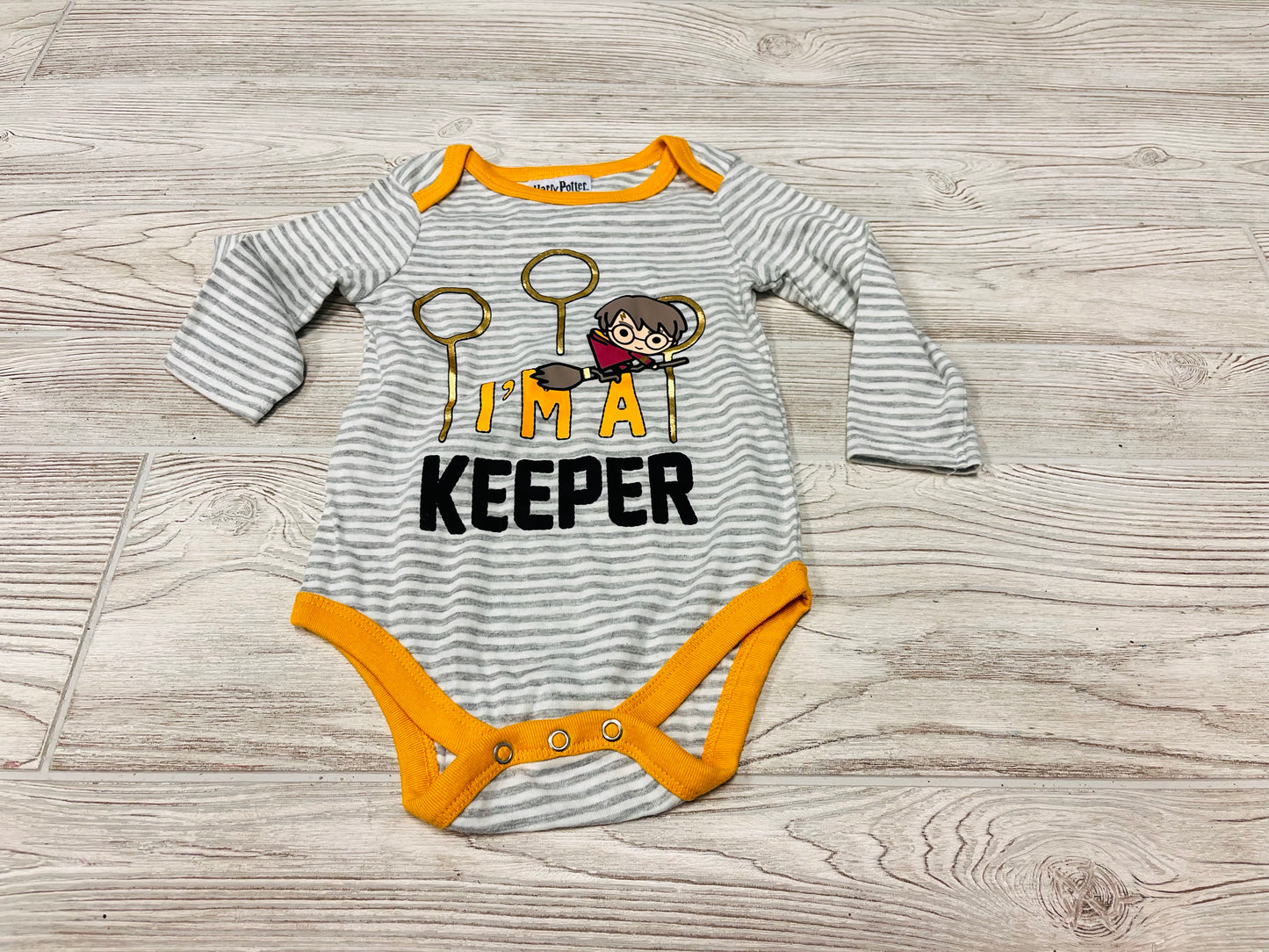 Harry Potter “I’m A Keeper” Long Sleeve Onesie