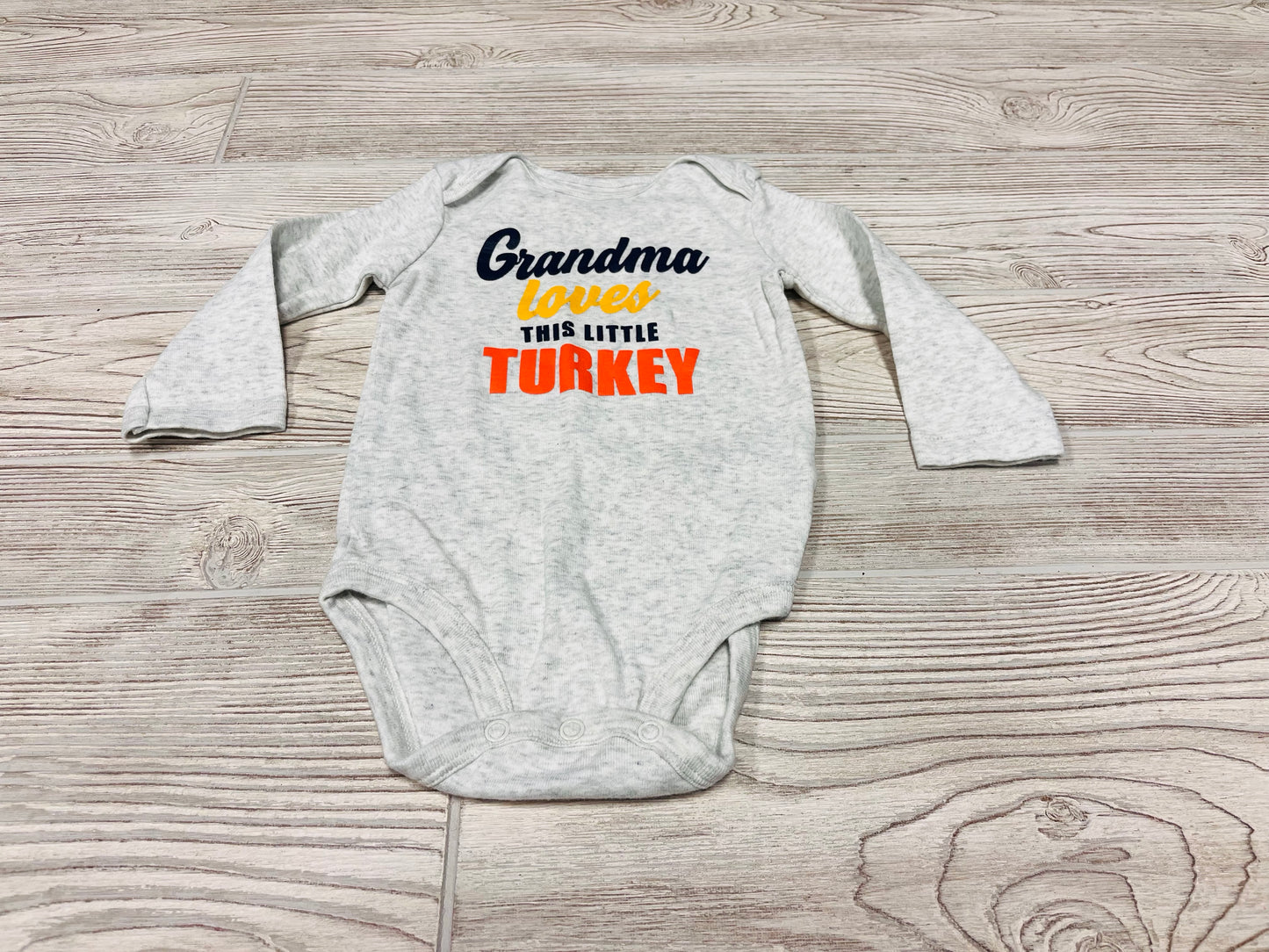 Carter’s “Grandma loves this little Turkey” Long Sleeve Onesie