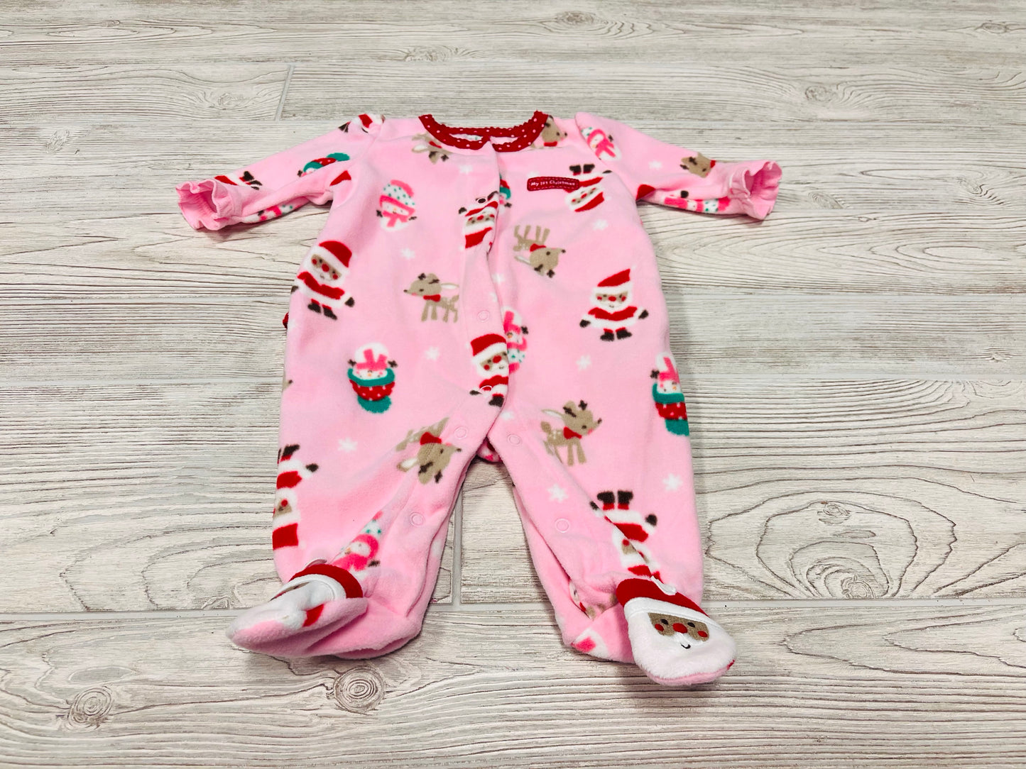 Child of Mine by Carter’s Christmas Button Down Pajama