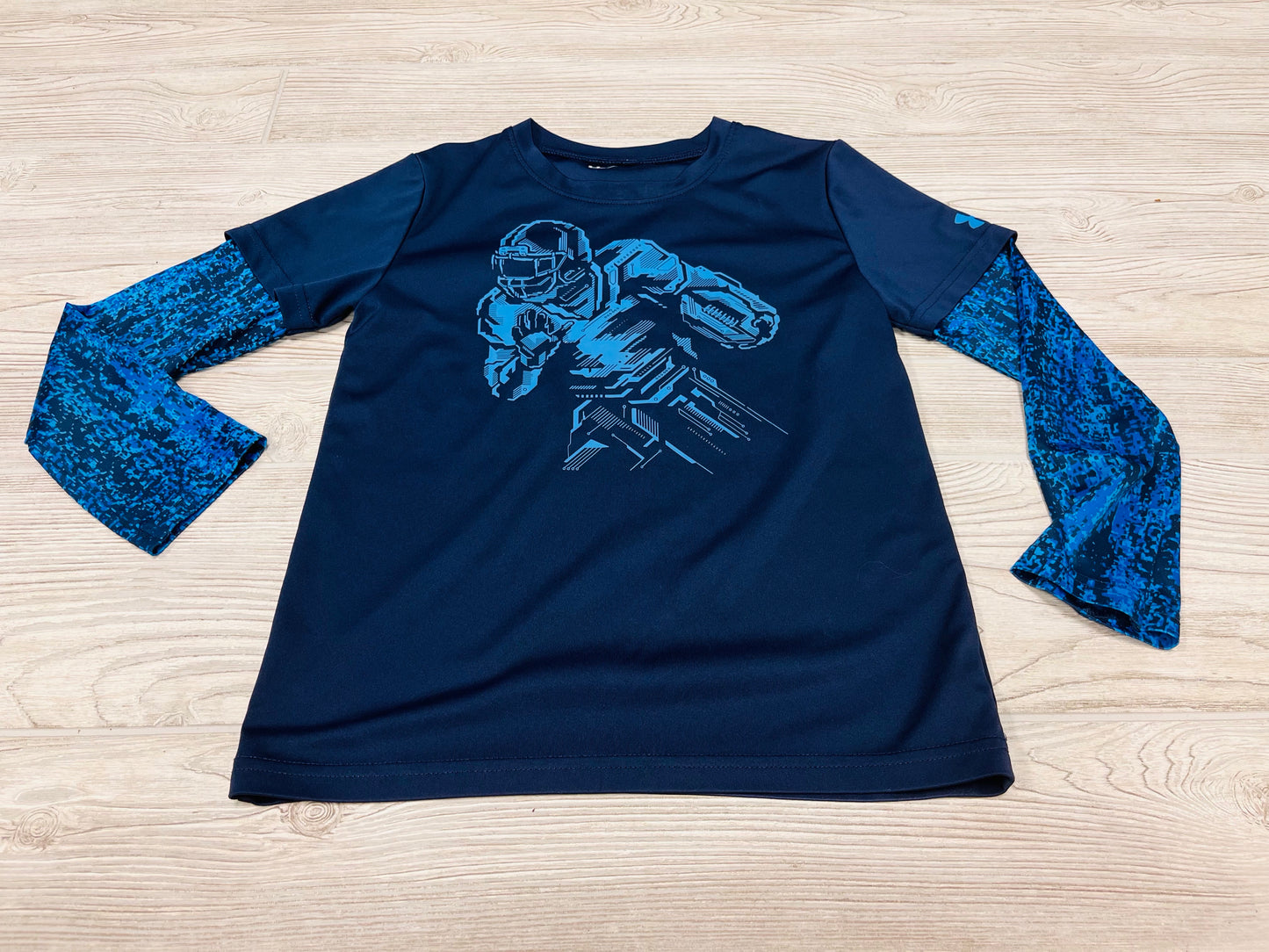 Under Armour Football Print Athletic Long Sleeve Shirt