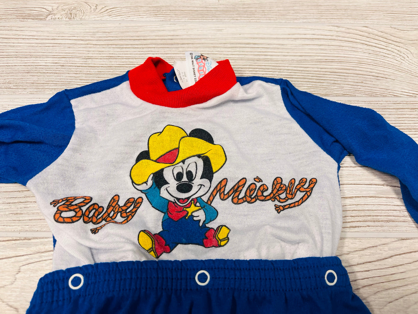 Vintage Disney Babies JCPenney Baby Mickey Pajama Set