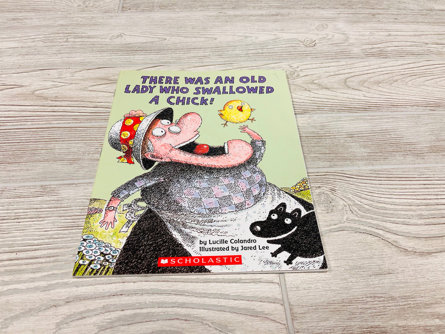 There Was An Old Lady Who Swallowed A Chick!