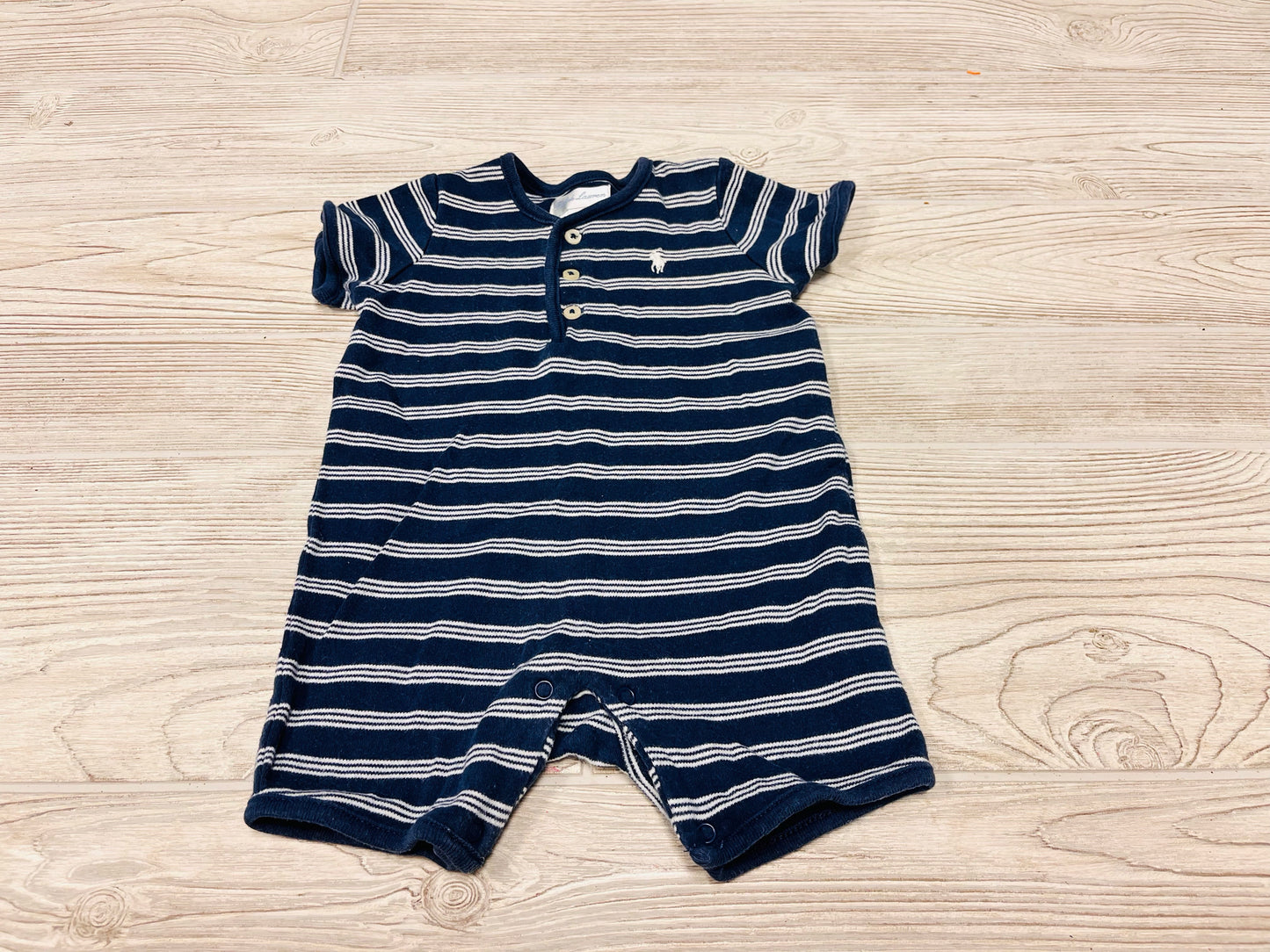 Ralph Lauren Striped Short Sleeve Romper