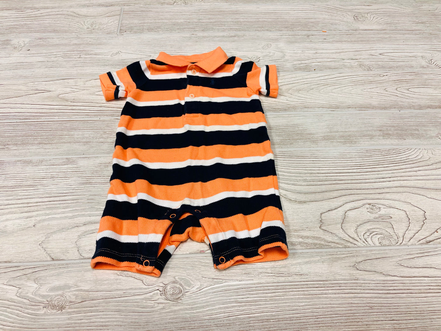 Ralph Lauren Striped Short Sleeve Romper