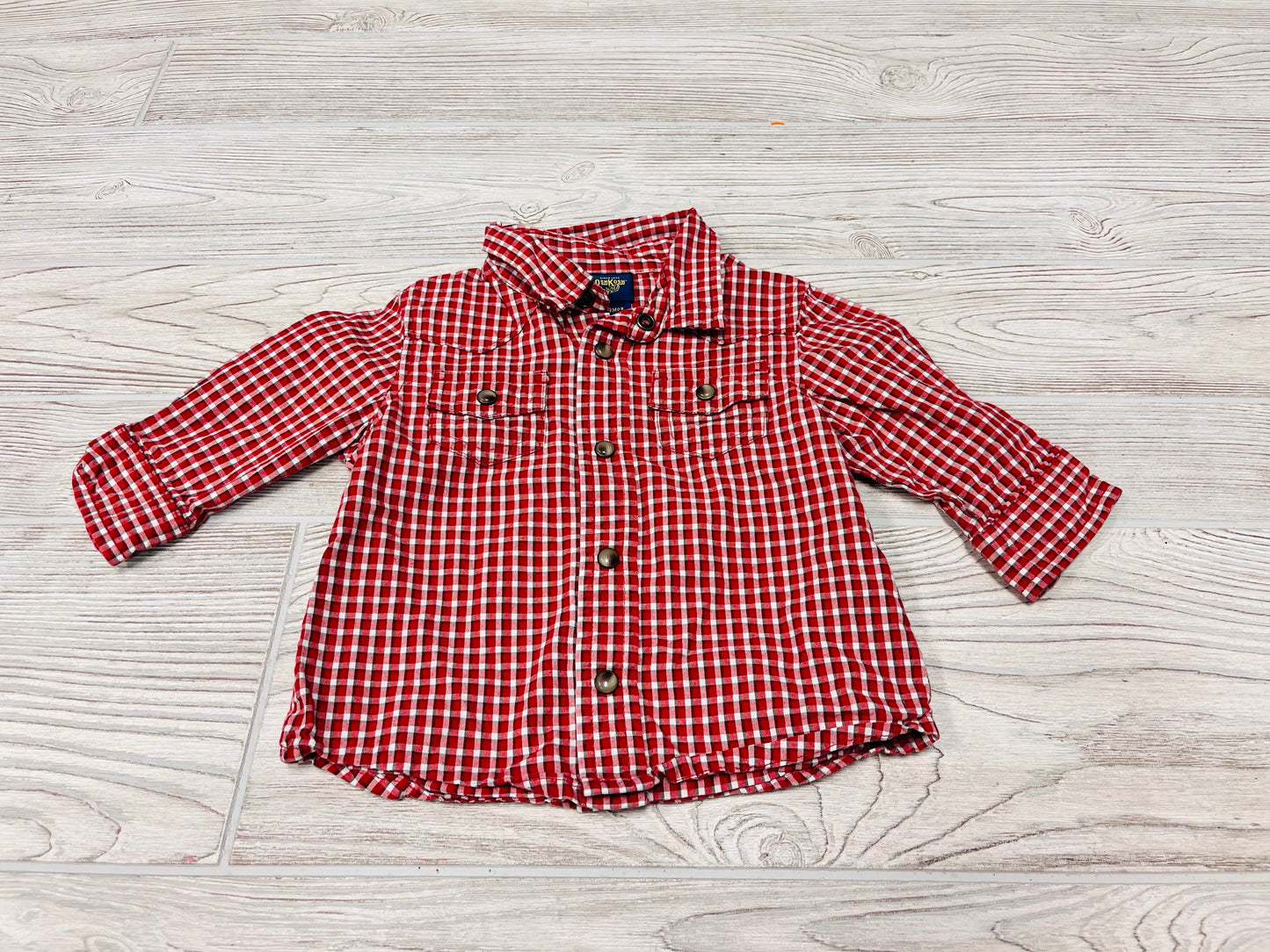 Vintage OshKosh B’gosh Western Style Button Down Long Sleeve Shirt