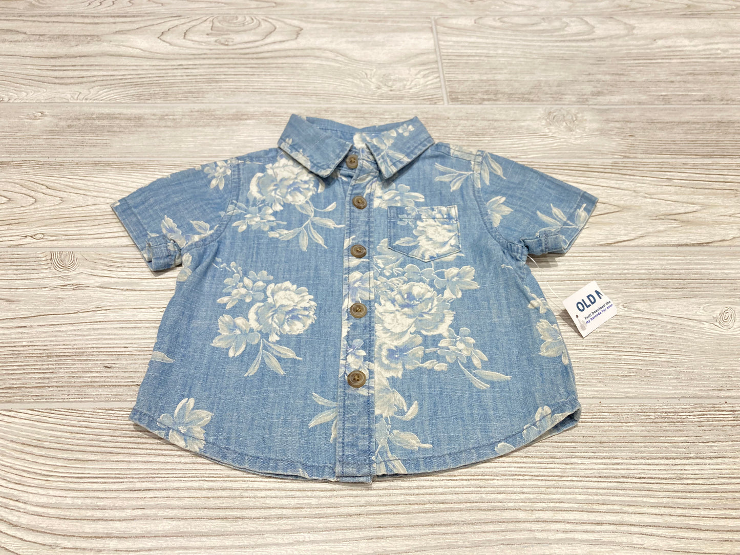 Old Navy Floral Button Down Shirt
