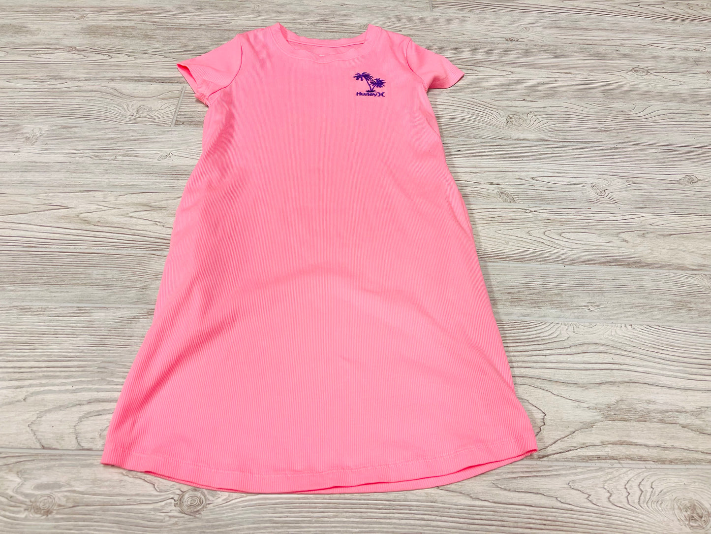 Hurley Ribbed Short Sleeve Dress