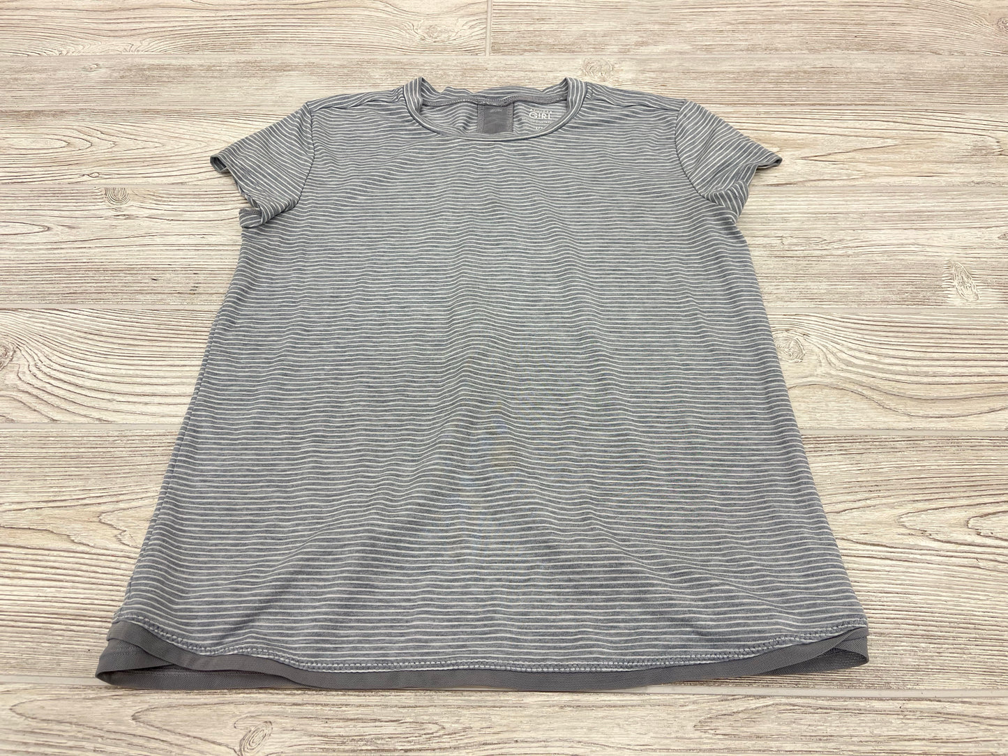Athleta Girl Striped Athletic Short Sleeve Shirt