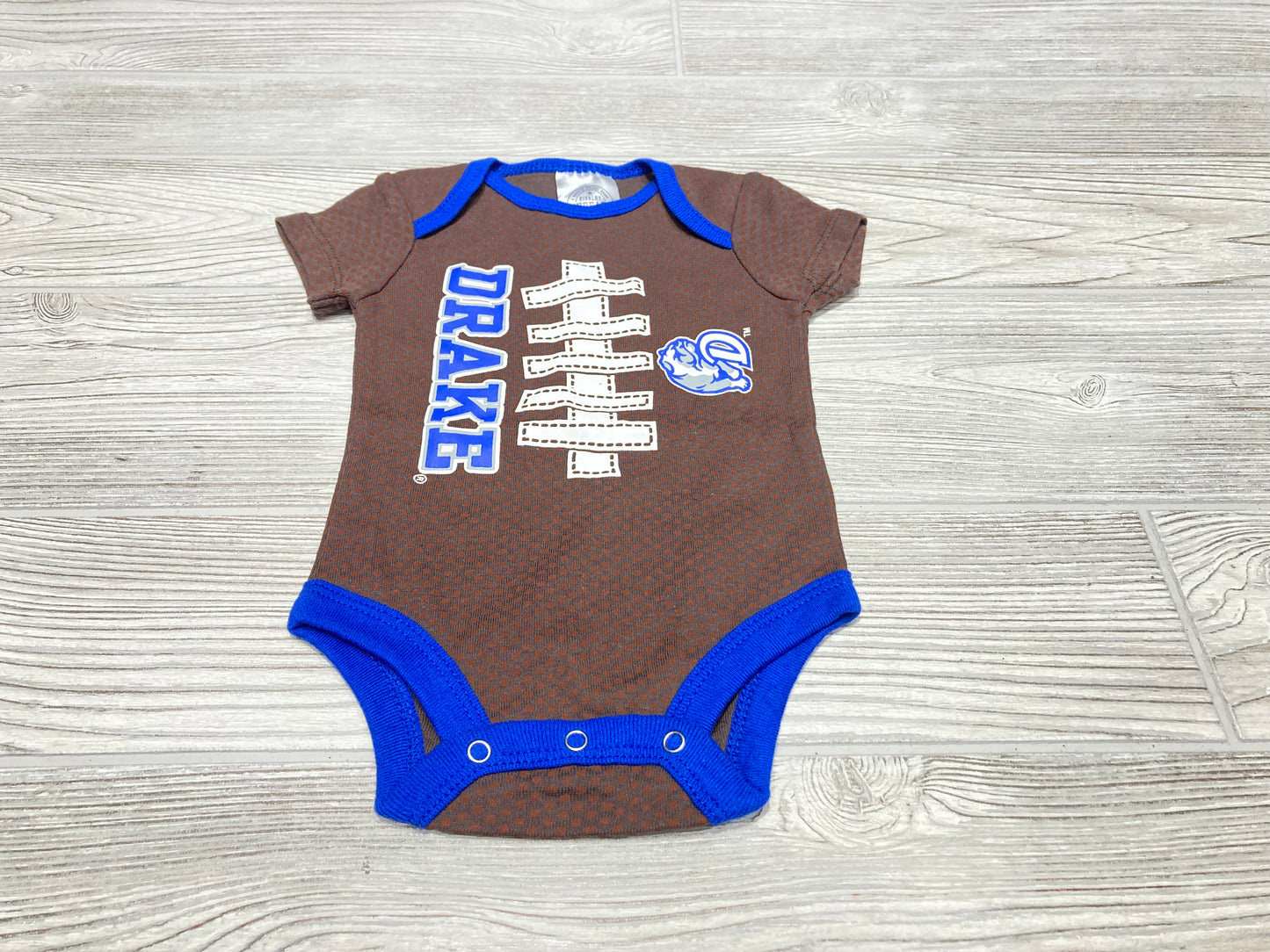 Rivalry Threads Drake Football Short Sleeve Onesie