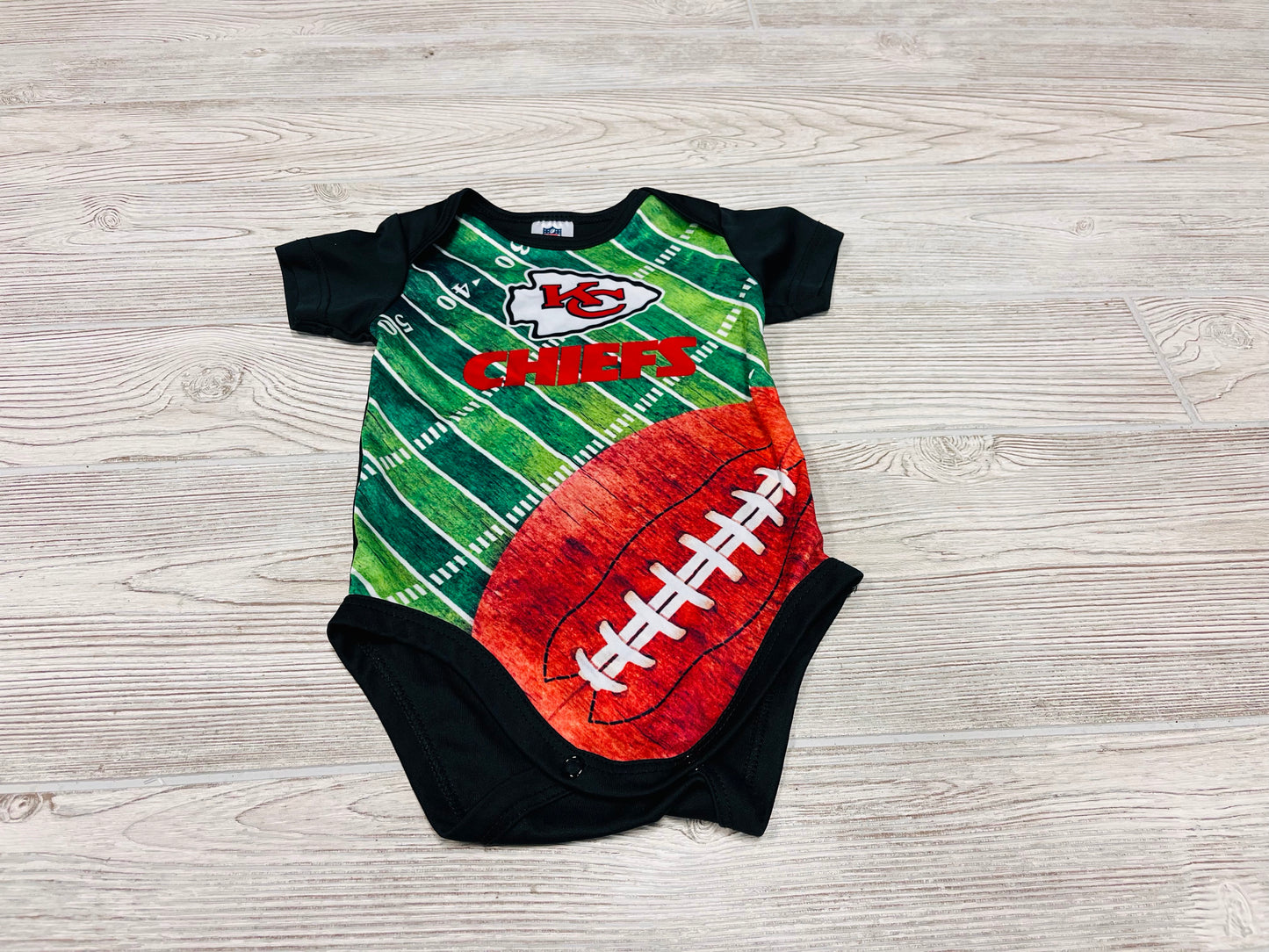 NFL Team Apparel KC Chiefs Short Sleeve Onesie