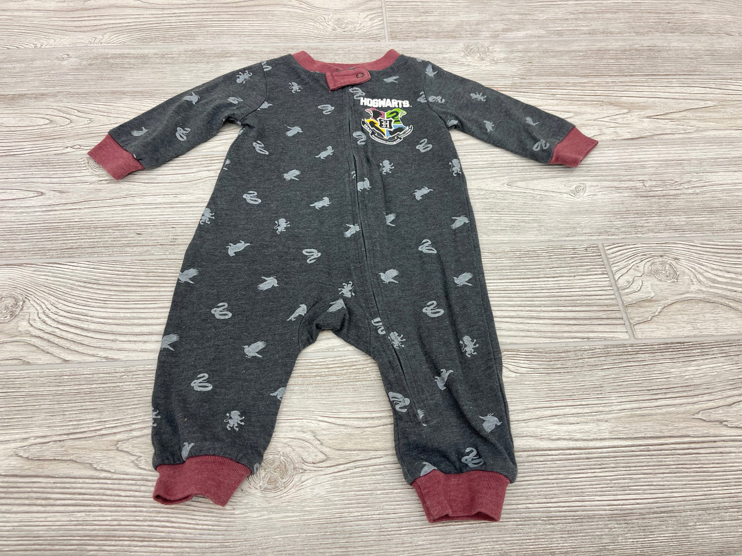 Harry Potter Hogwarts Zip Up Pajama