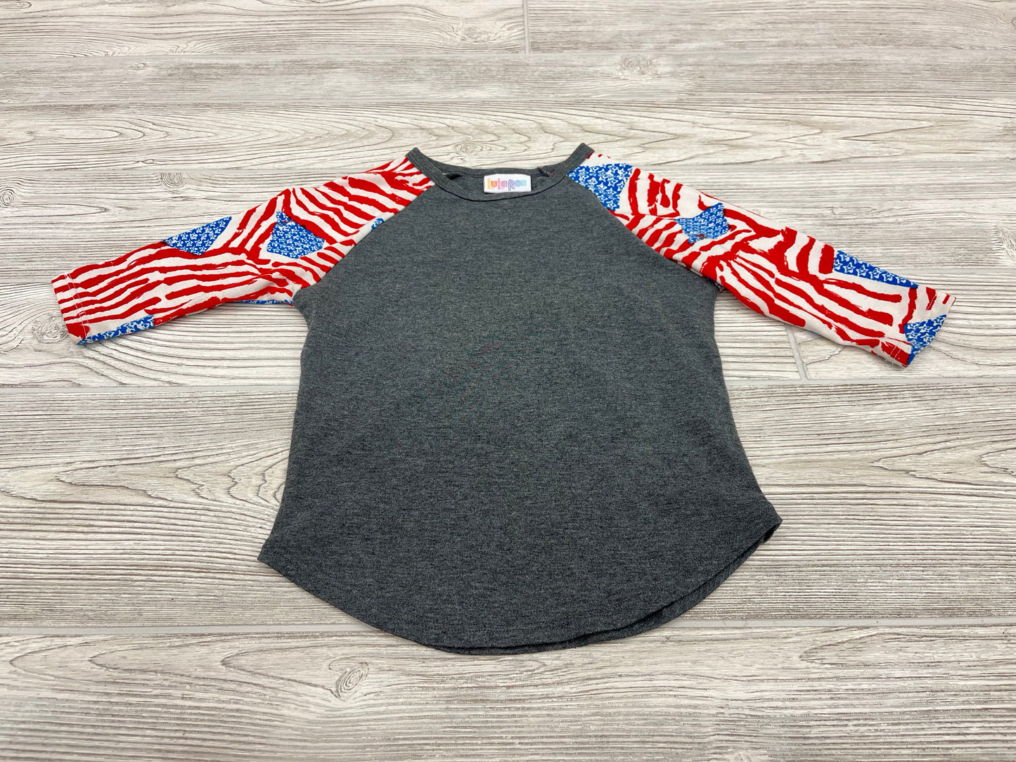 LulaRoe American Flag Long Sleeve Shirt