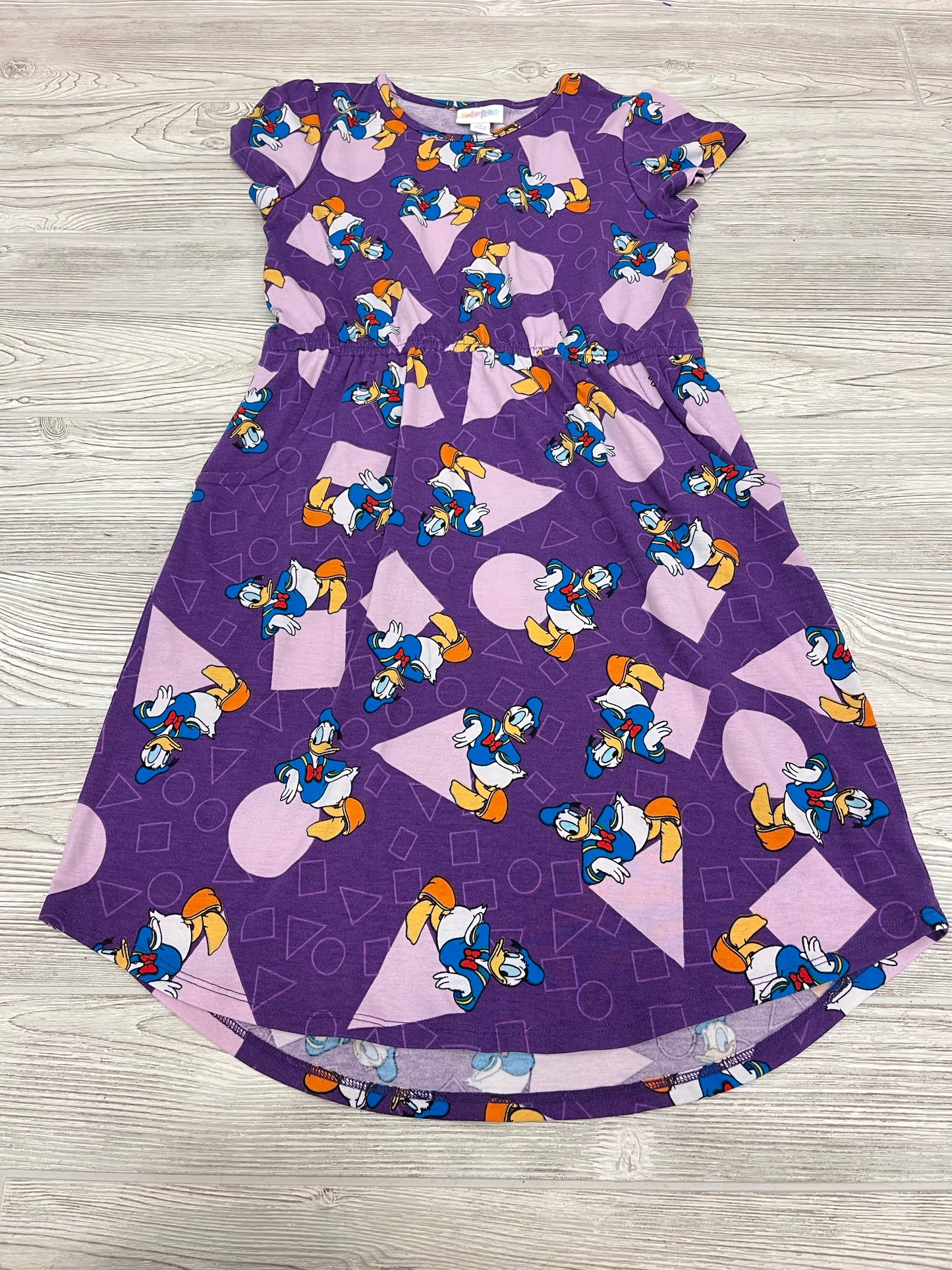 LulaRoe Donald Duck Pocketed Dress