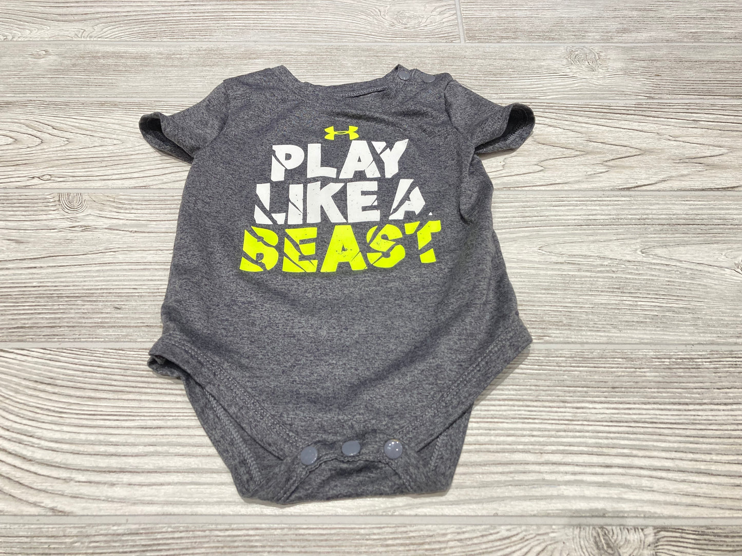Under Armour “Play Like A Beast” Short Sleeve Onesie