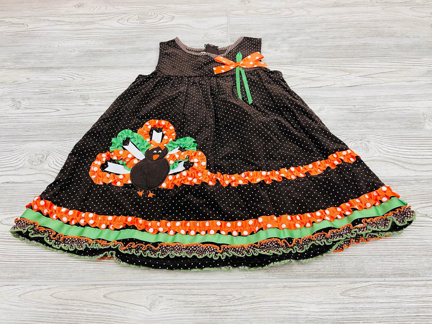 Bonnie Jean Corduroy Turkey Dress