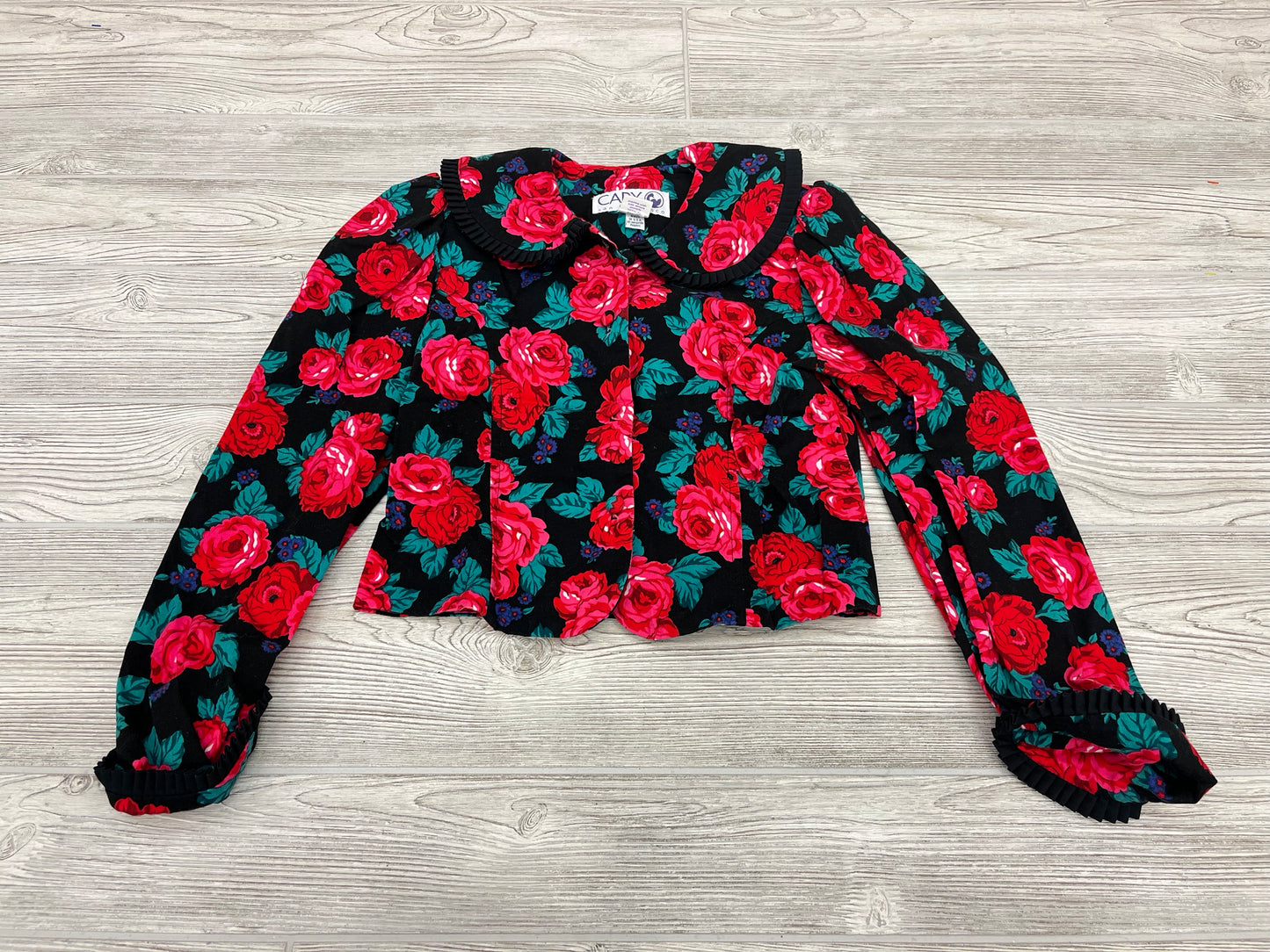 Vintage Cary San Francisco Flower Print Blazer