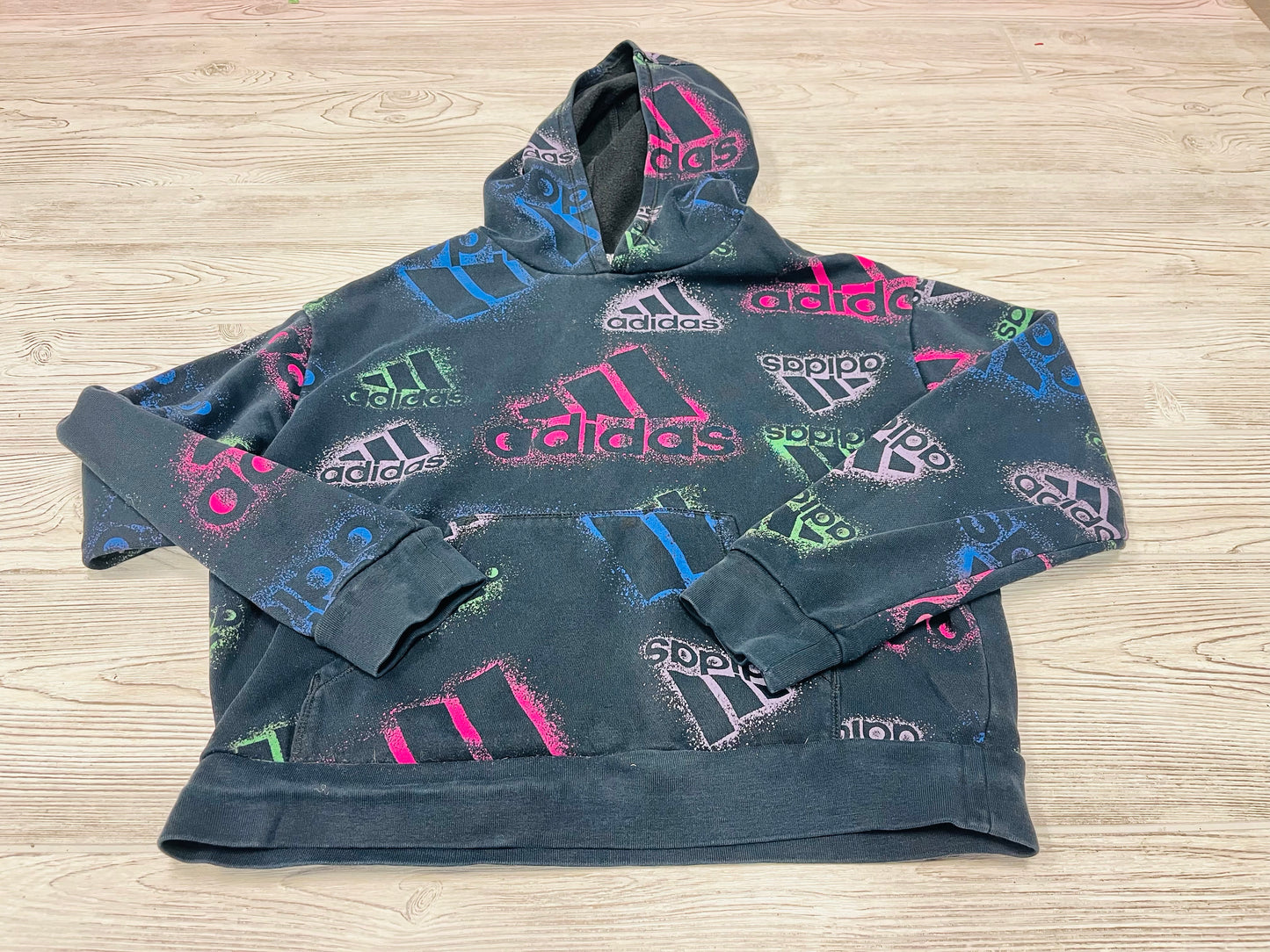 Adidas Cropped Hooded Sweatshirt